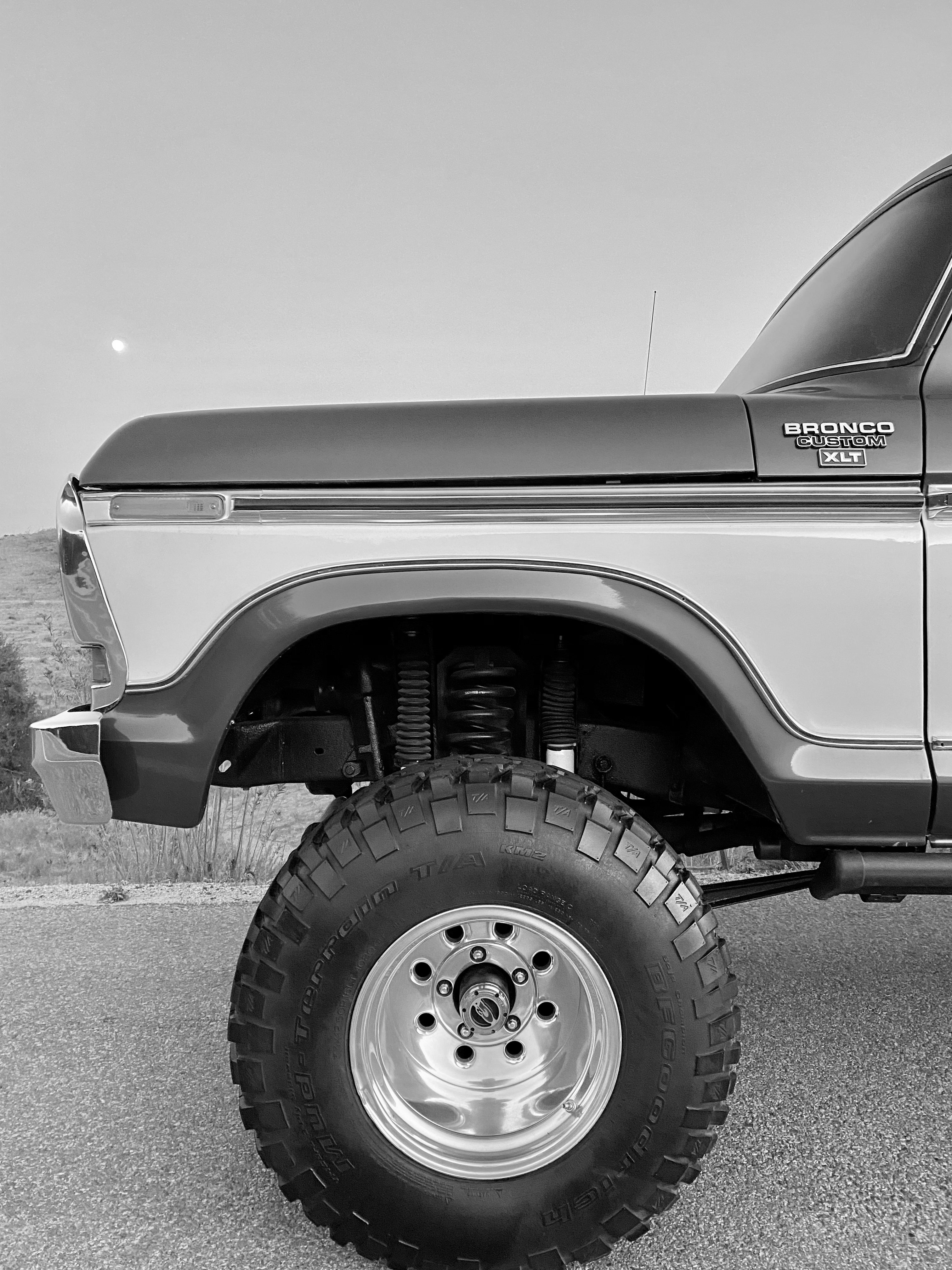 1978 Ford Bronco Bright Dark Blue Metallic FINE ART PRINT