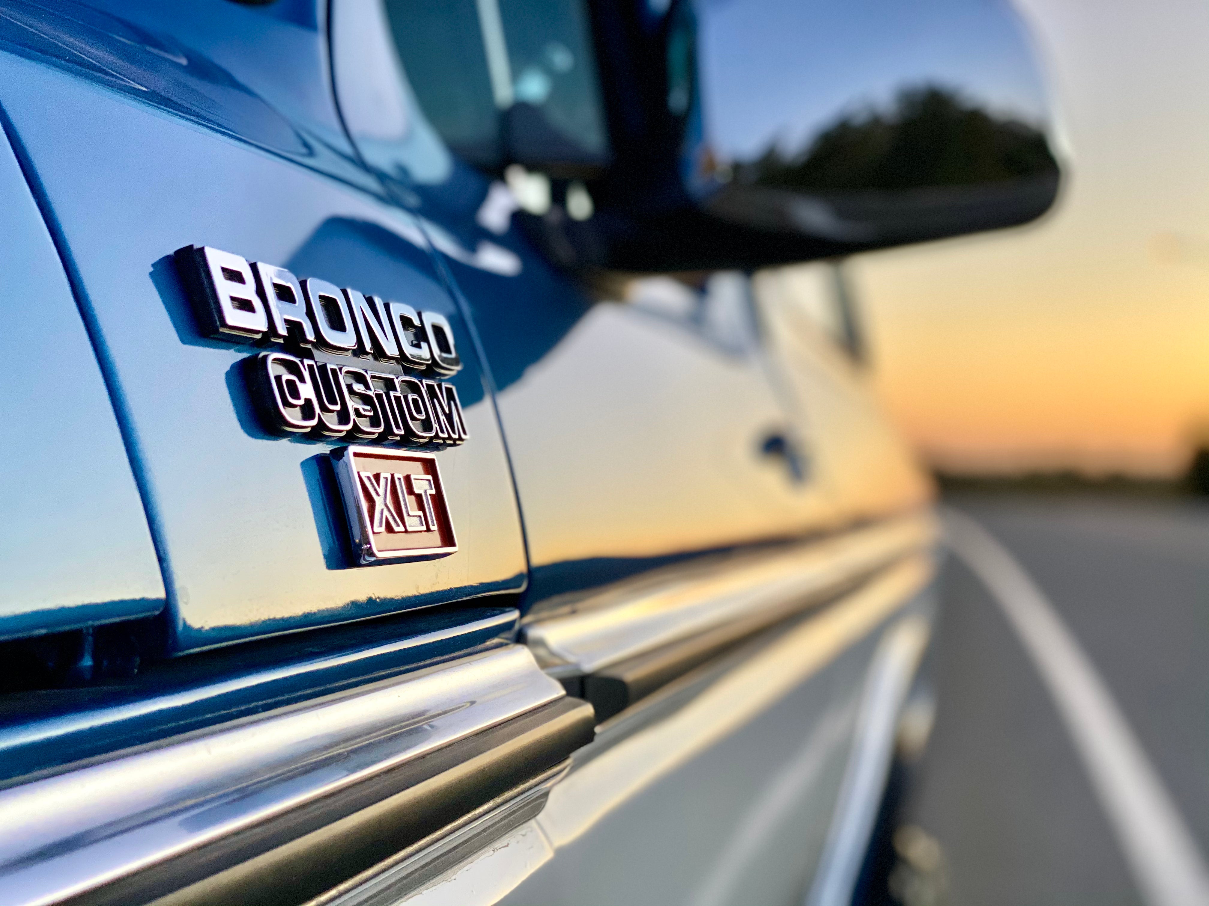 1978 Ford Bronco Bright Dark Blue Metallic FINE ART PRINT
