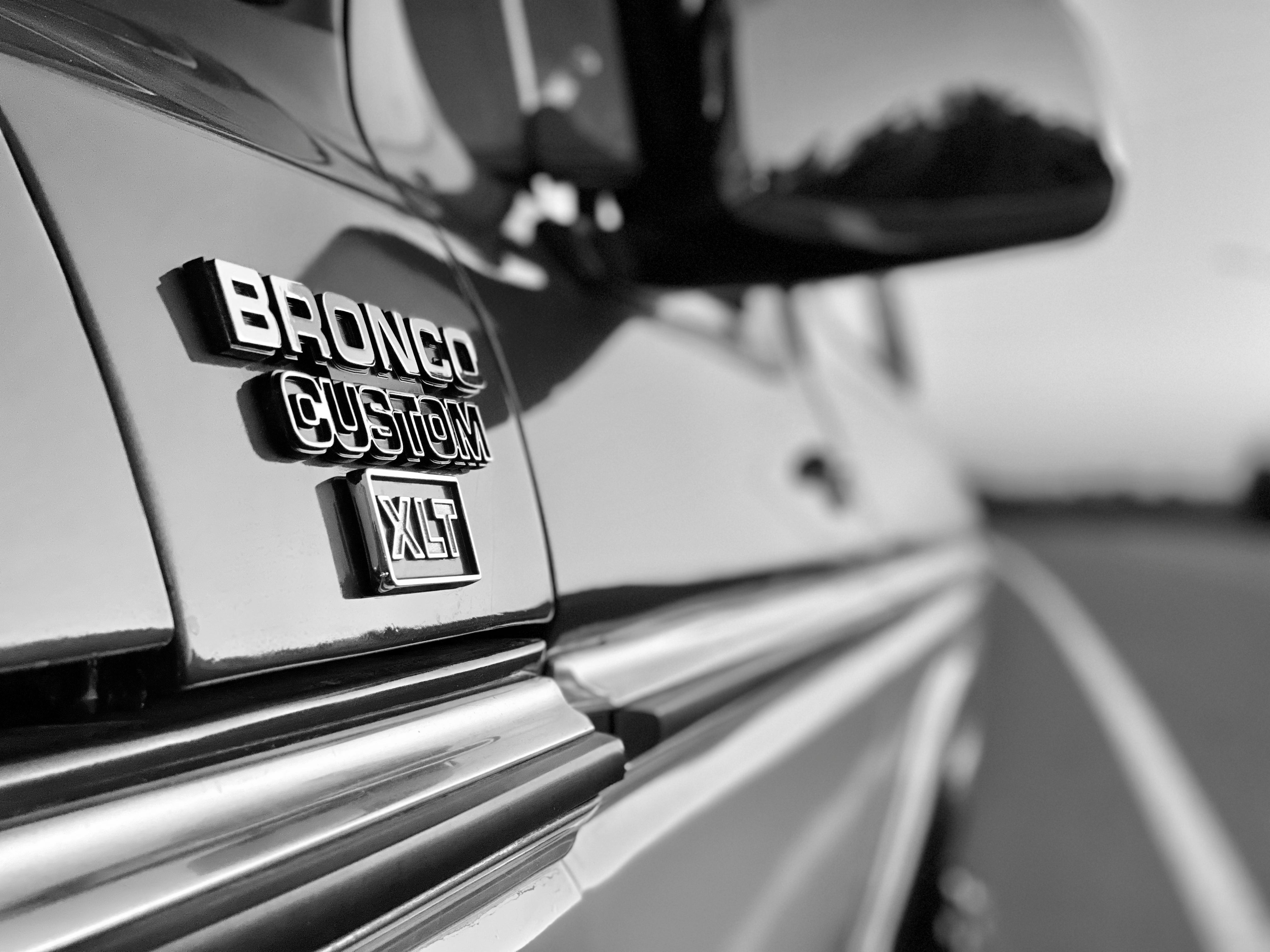 1978 Ford Bronco Bright Dark Blue Metallic FINE ART PRINT