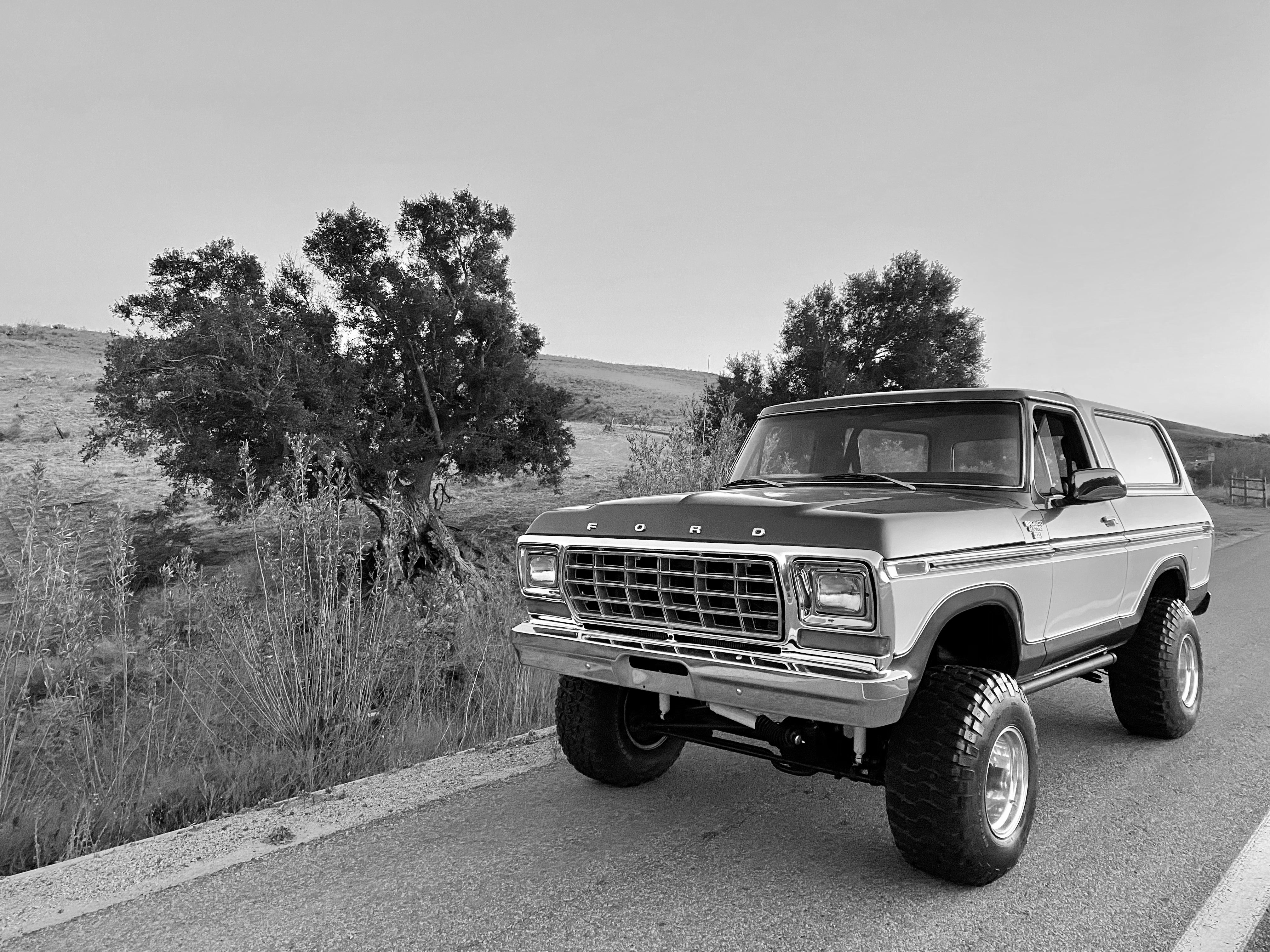 1978 Ford Bronco Bright Dark Blue Metallic FINE ART PRINT