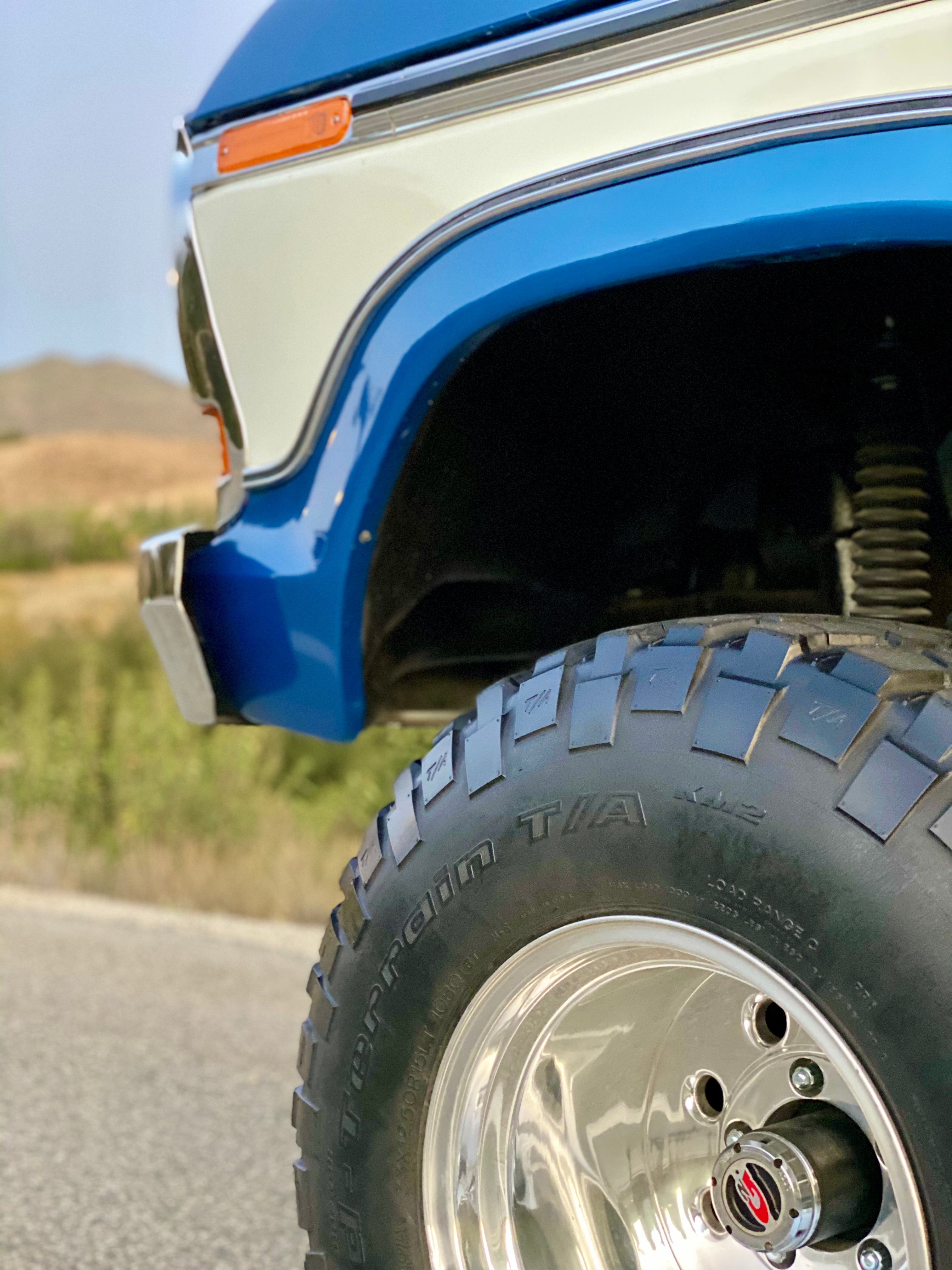 1978 Ford Bronco Bright Dark Blue Metallic FINE ART PRINT