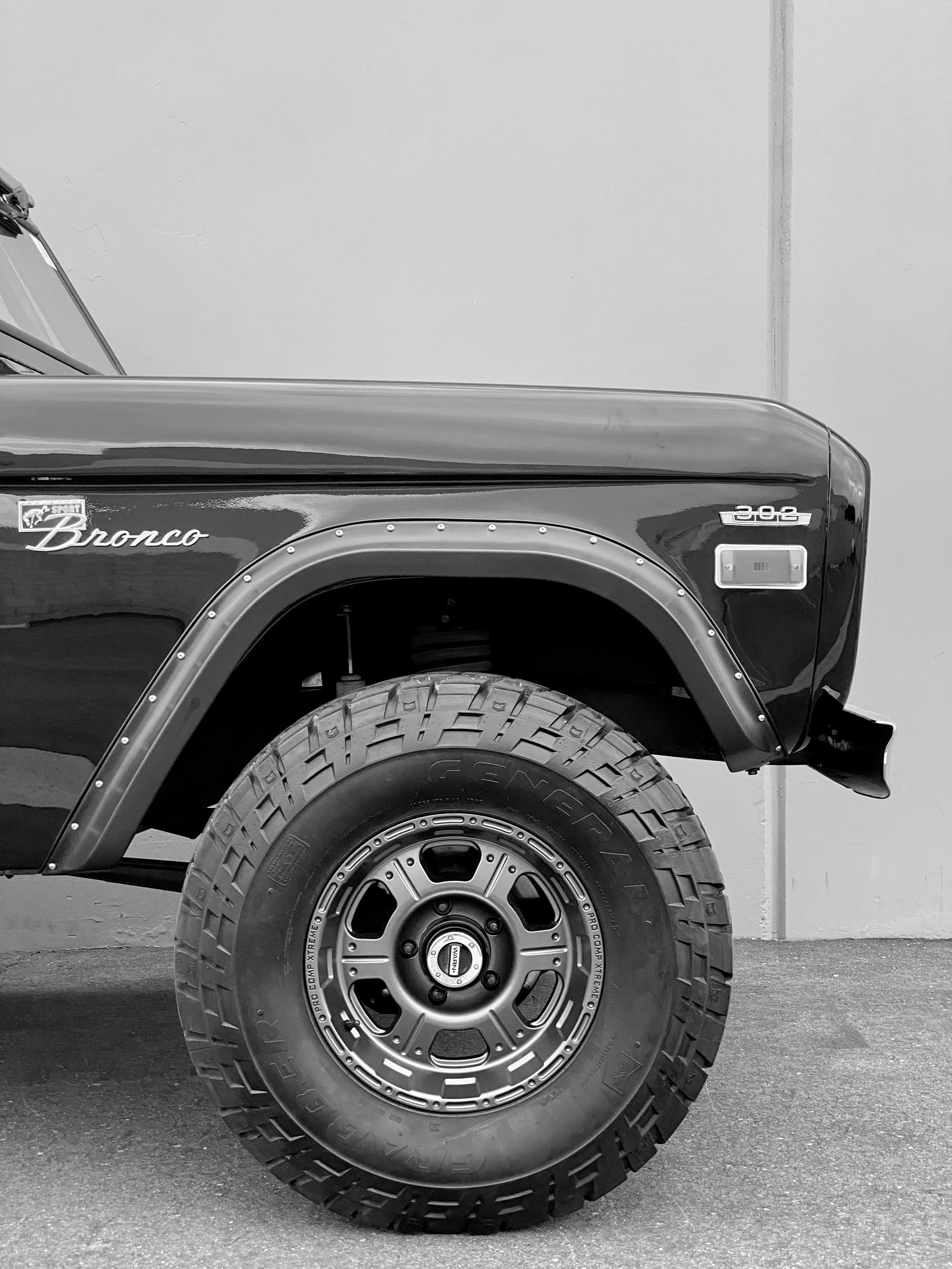 1976 Ford Bronco Raven Black FINE ART PRINT