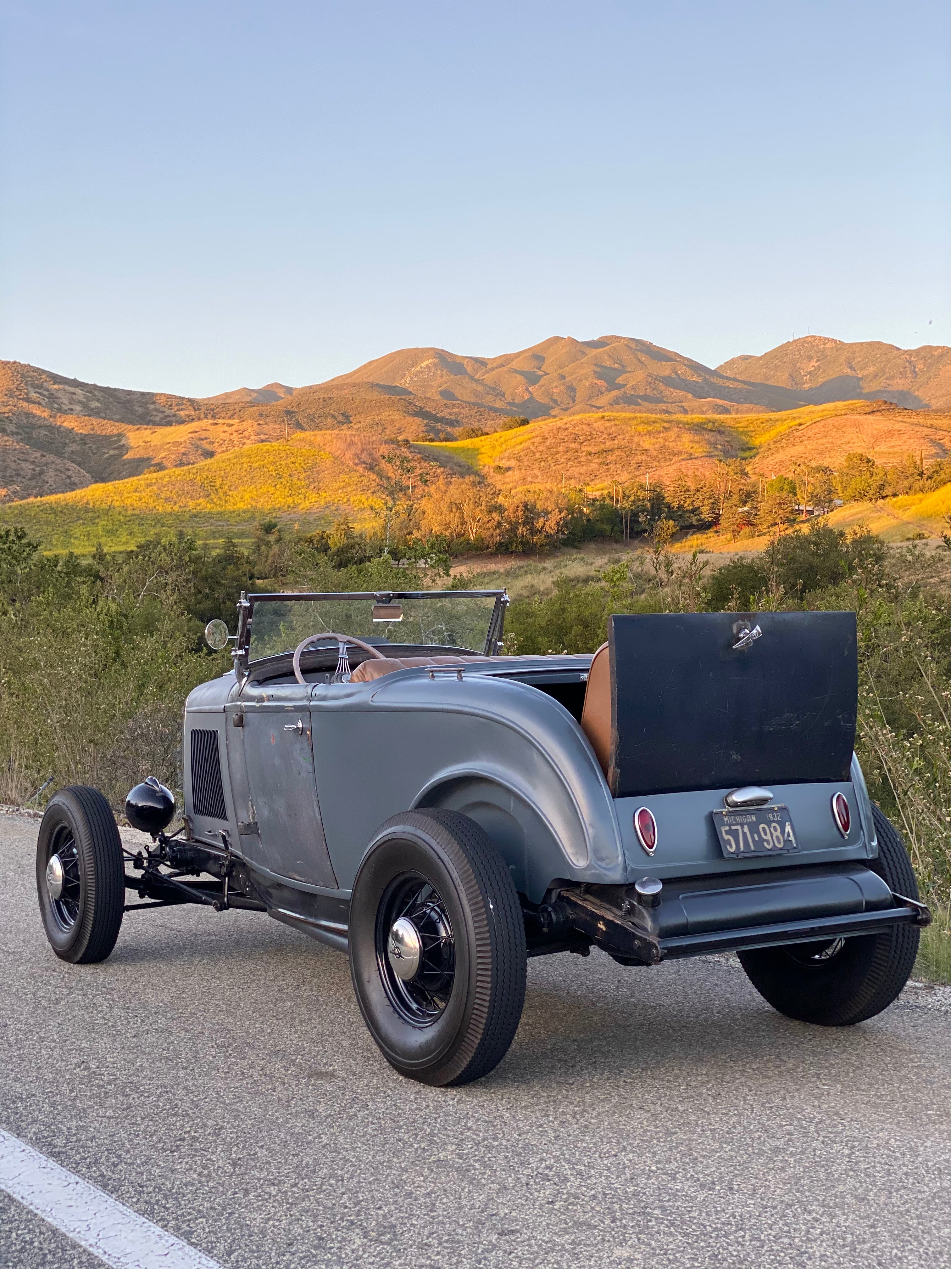 1932 Ford Roadster Rumble Landscape FINE ART PRINT