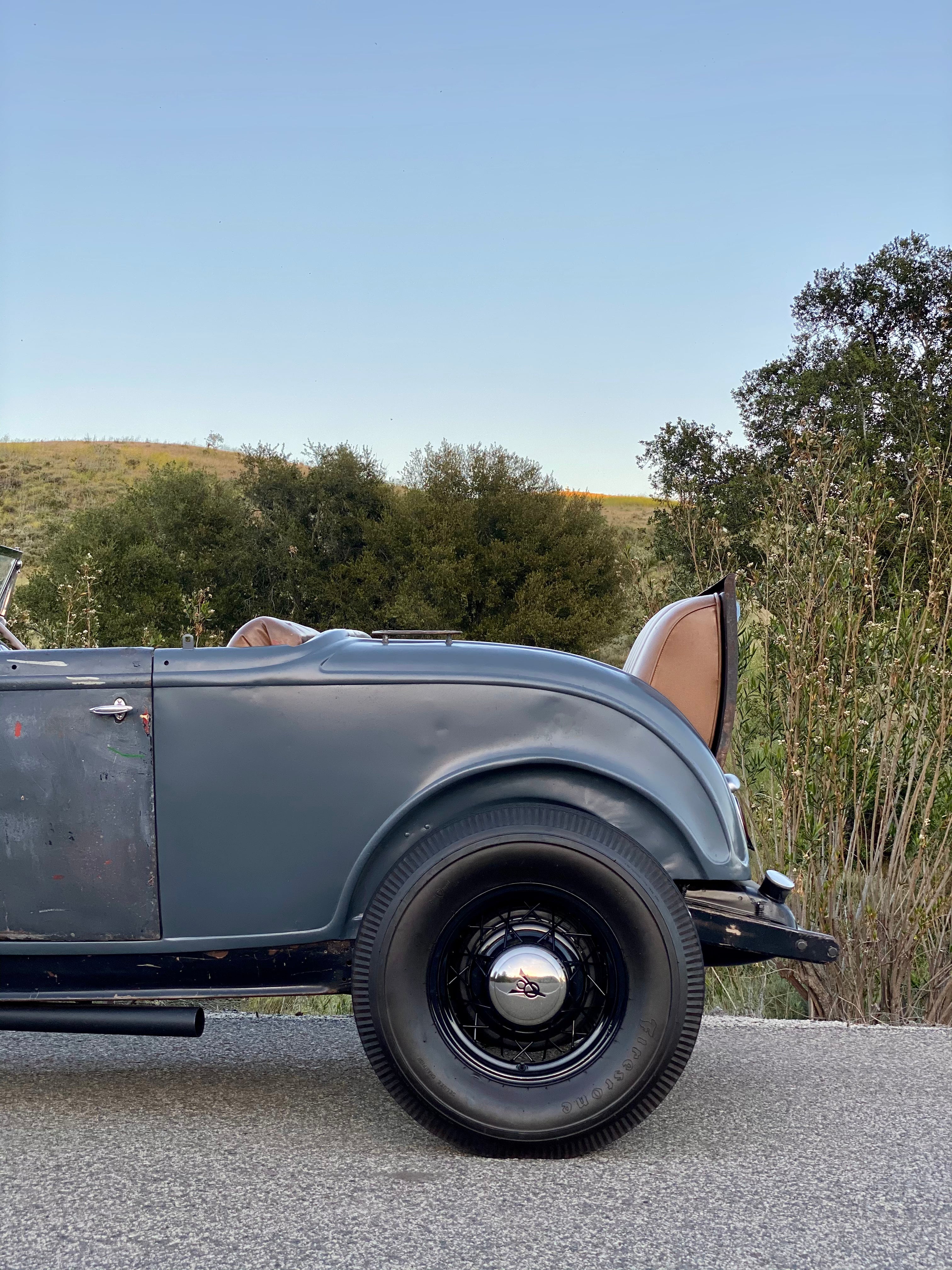 1932 Ford Roadster Rumble Side Profile FINE ART PRINT