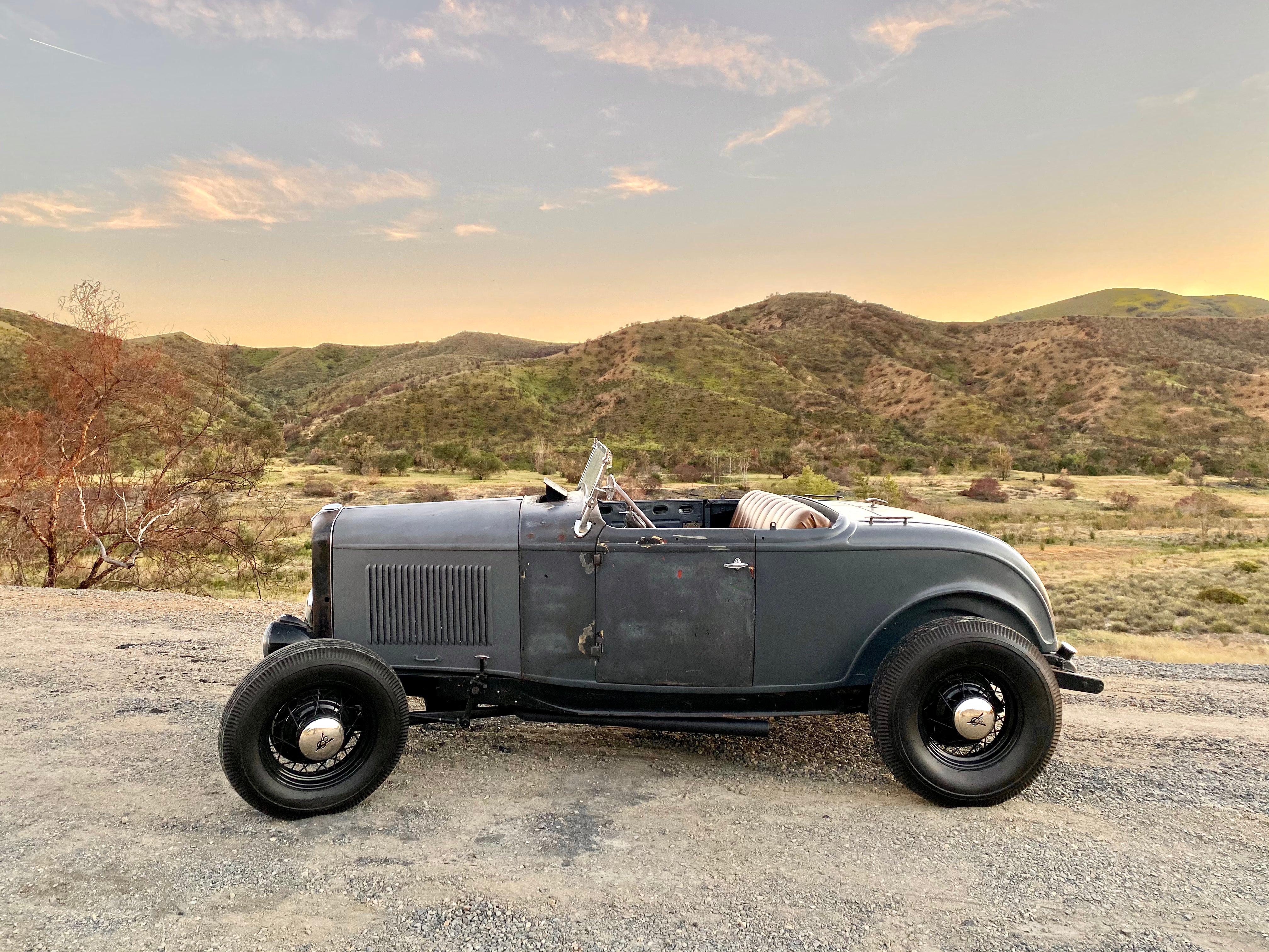 1932 Ford Roadster Side View FINE ART PRINT