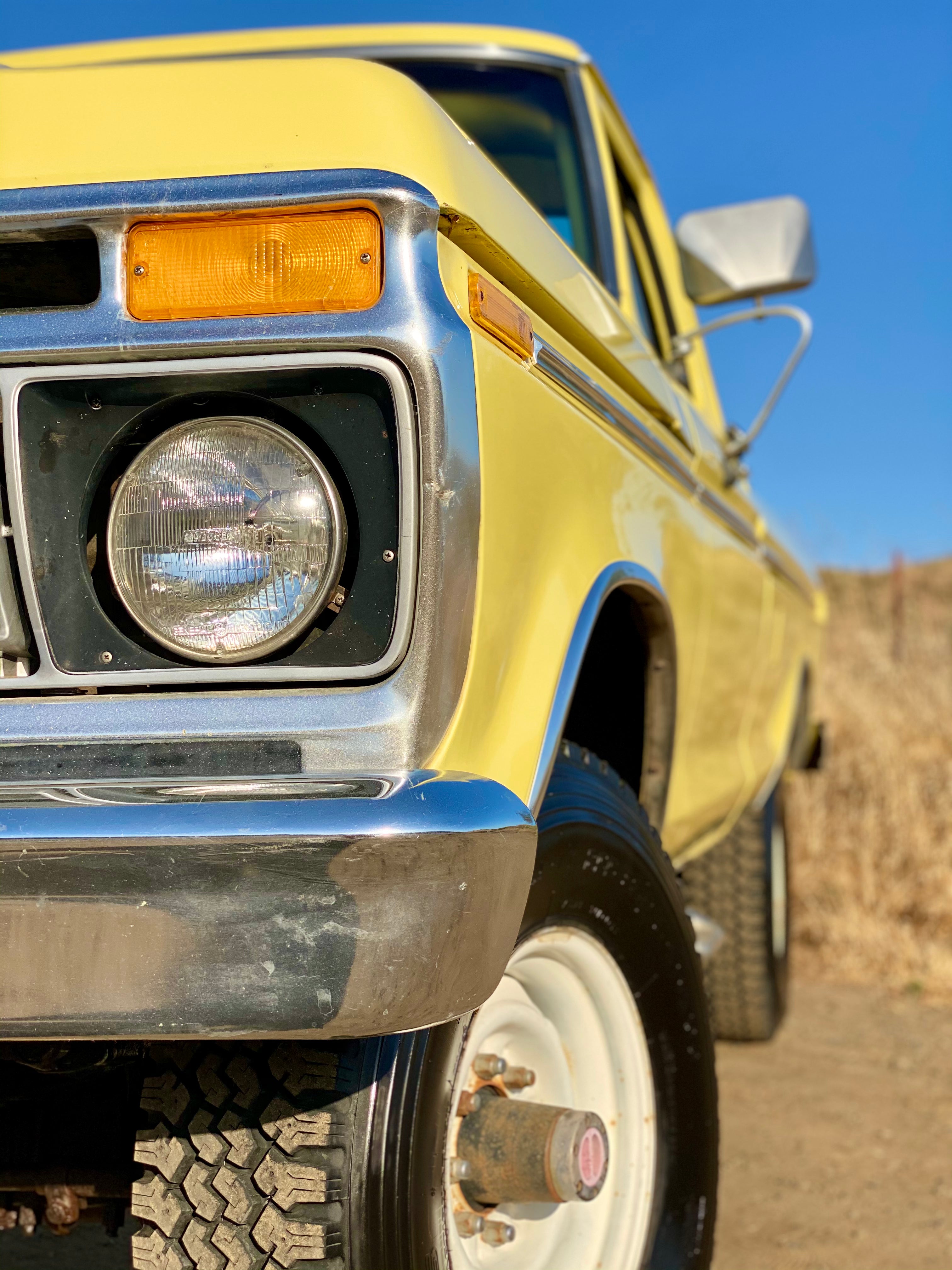 1975 Ford F-250 Highboy Yellow FINE ART PRINT