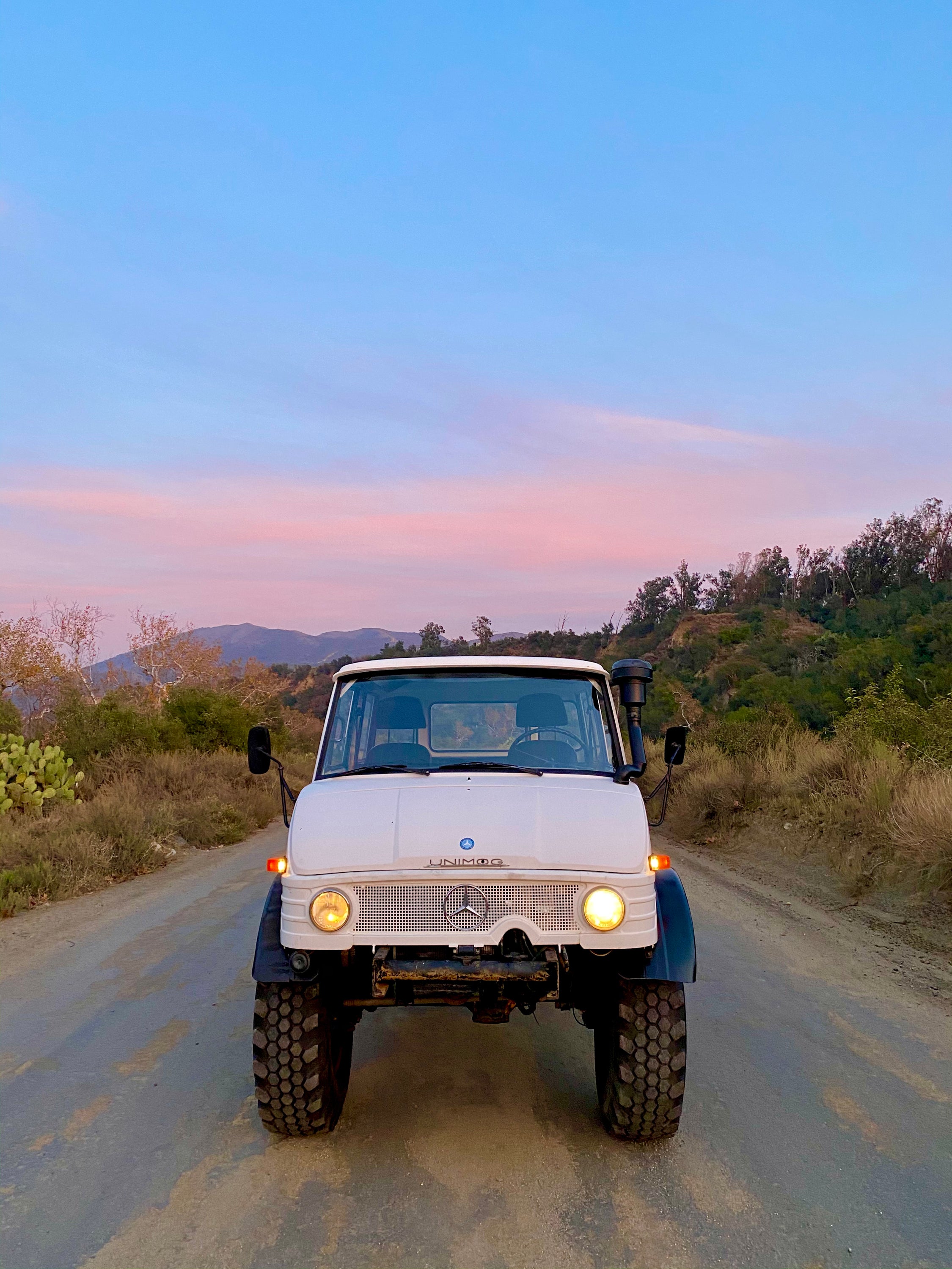 1979 Mercedes-Benz Unimog DOKA White FINE ART PRINT