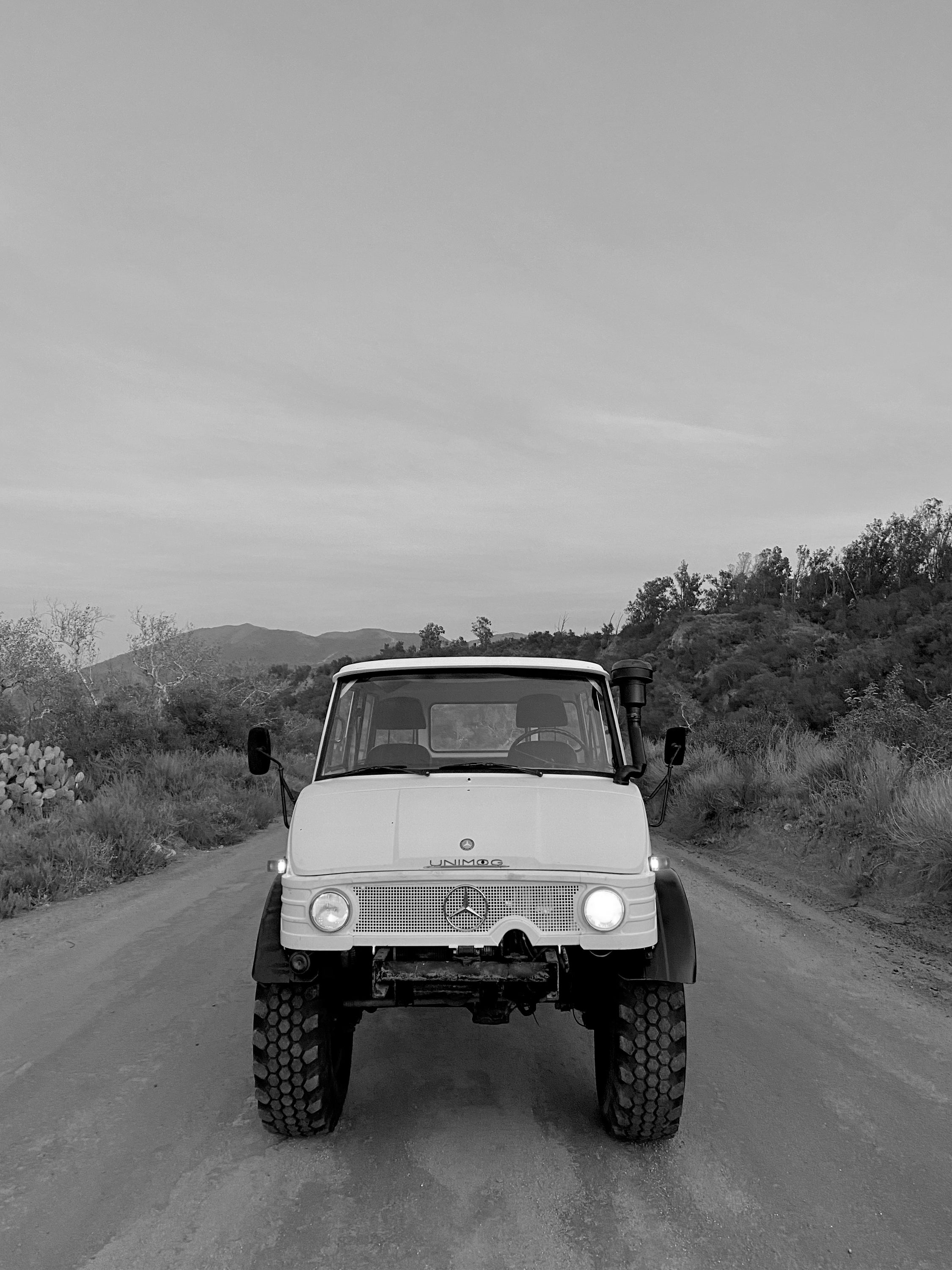 1979 Mercedes-Benz Unimog DOKA White FINE ART PRINT