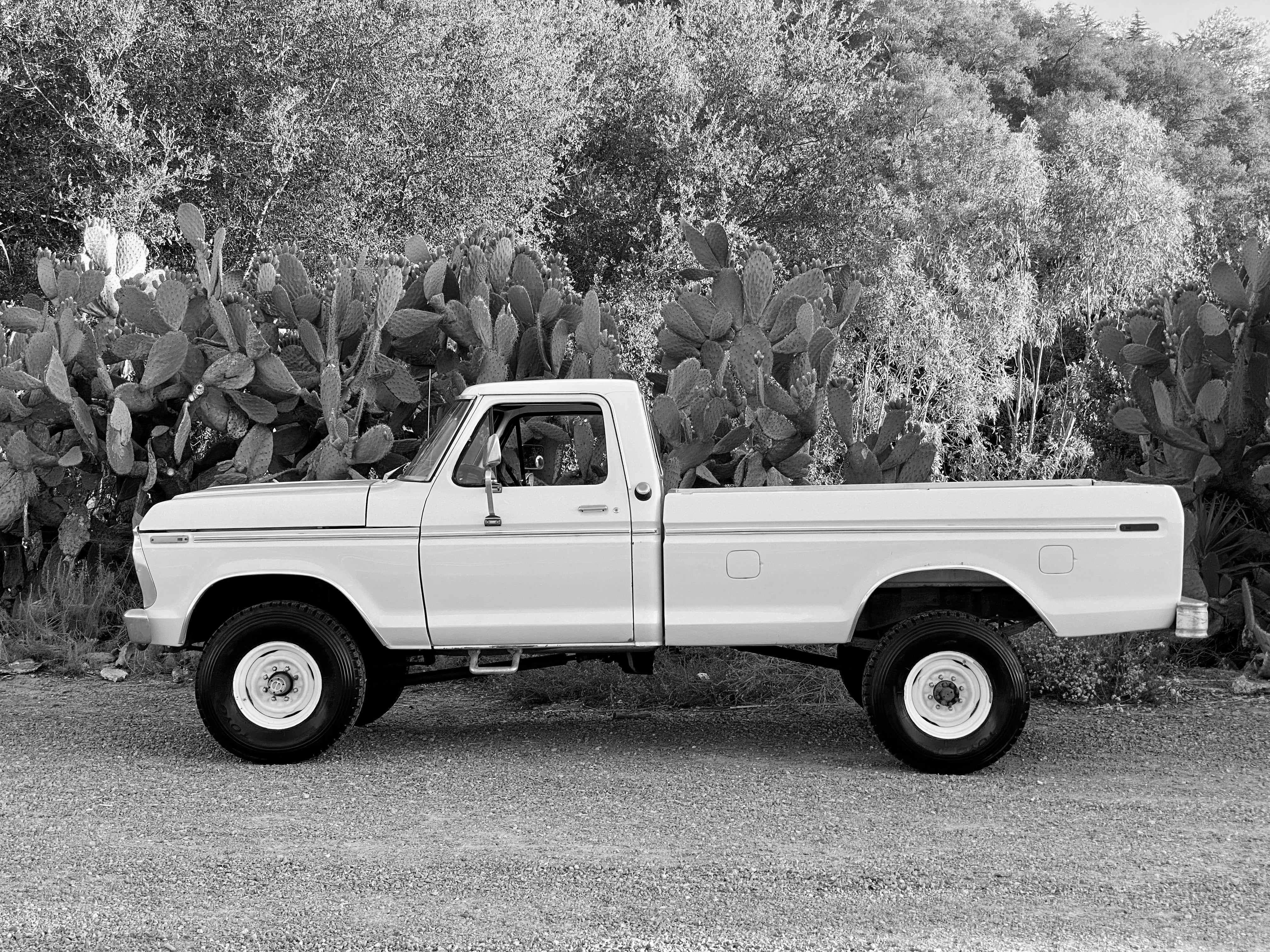 1975 Ford F-250 Highboy Yellow FINE ART PRINT