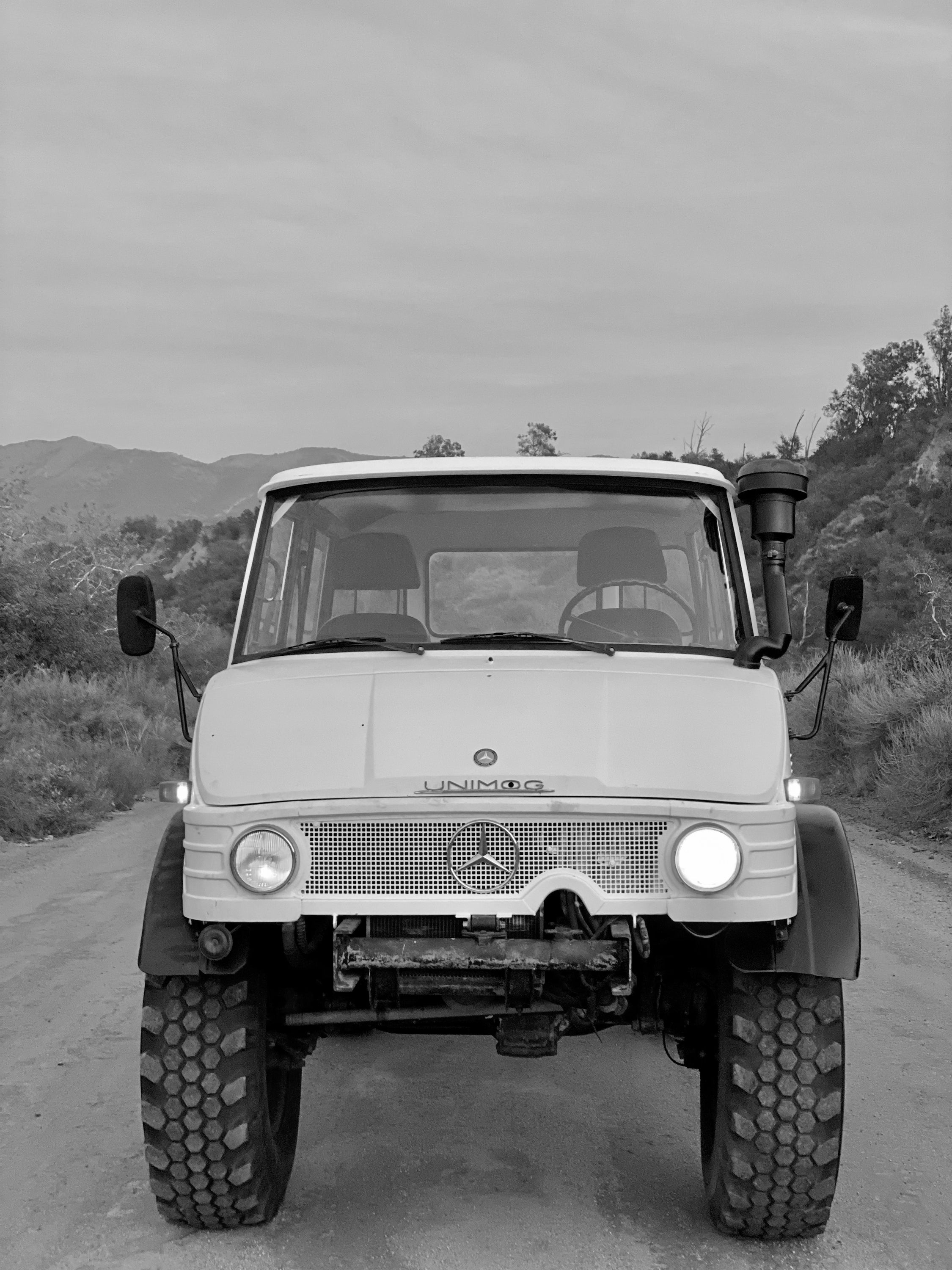 1979 Mercedes-Benz Unimog DOKA White FINE ART PRINT