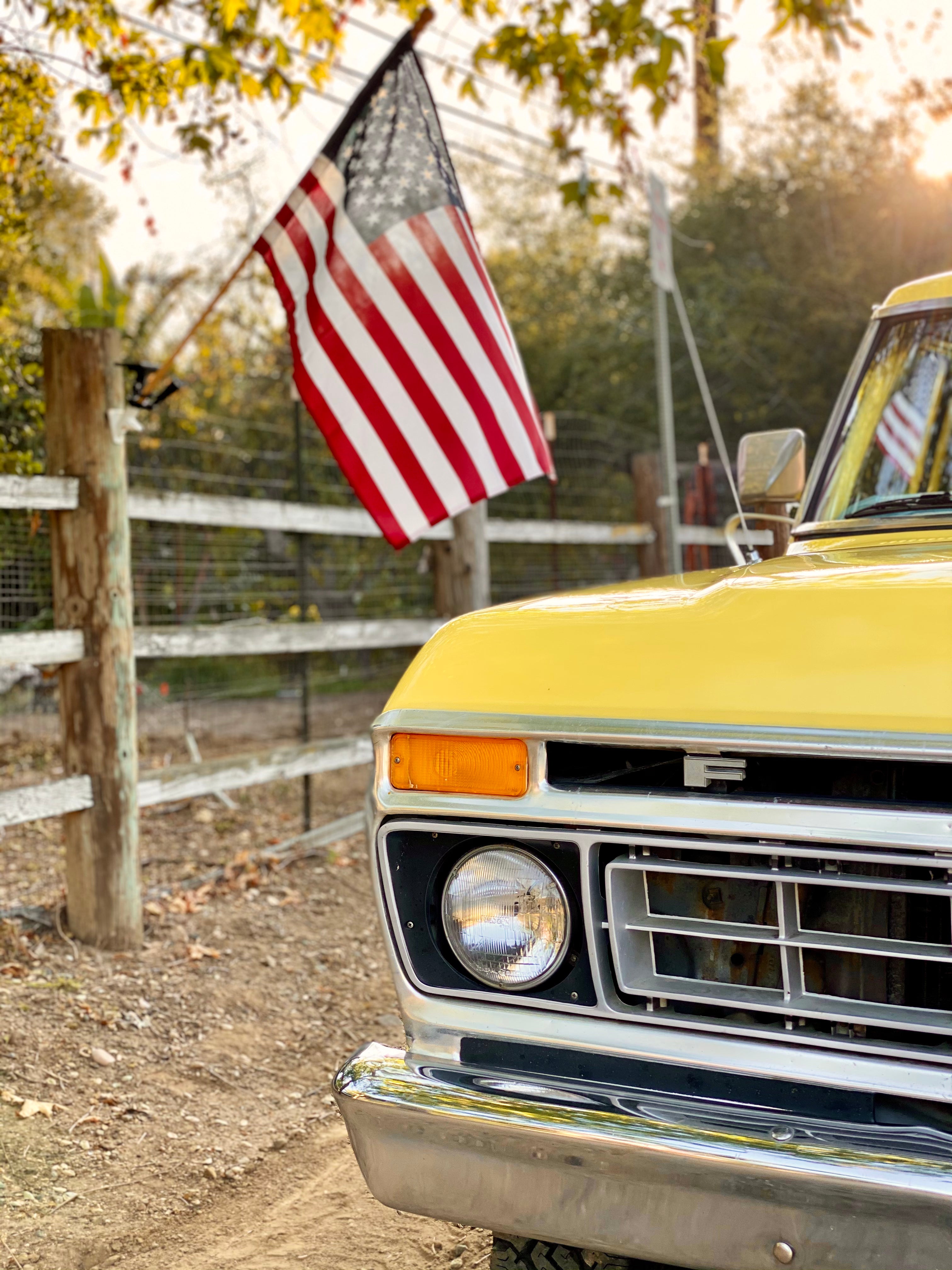 1975 Ford F-250 Highboy Yellow FINE ART PRINT