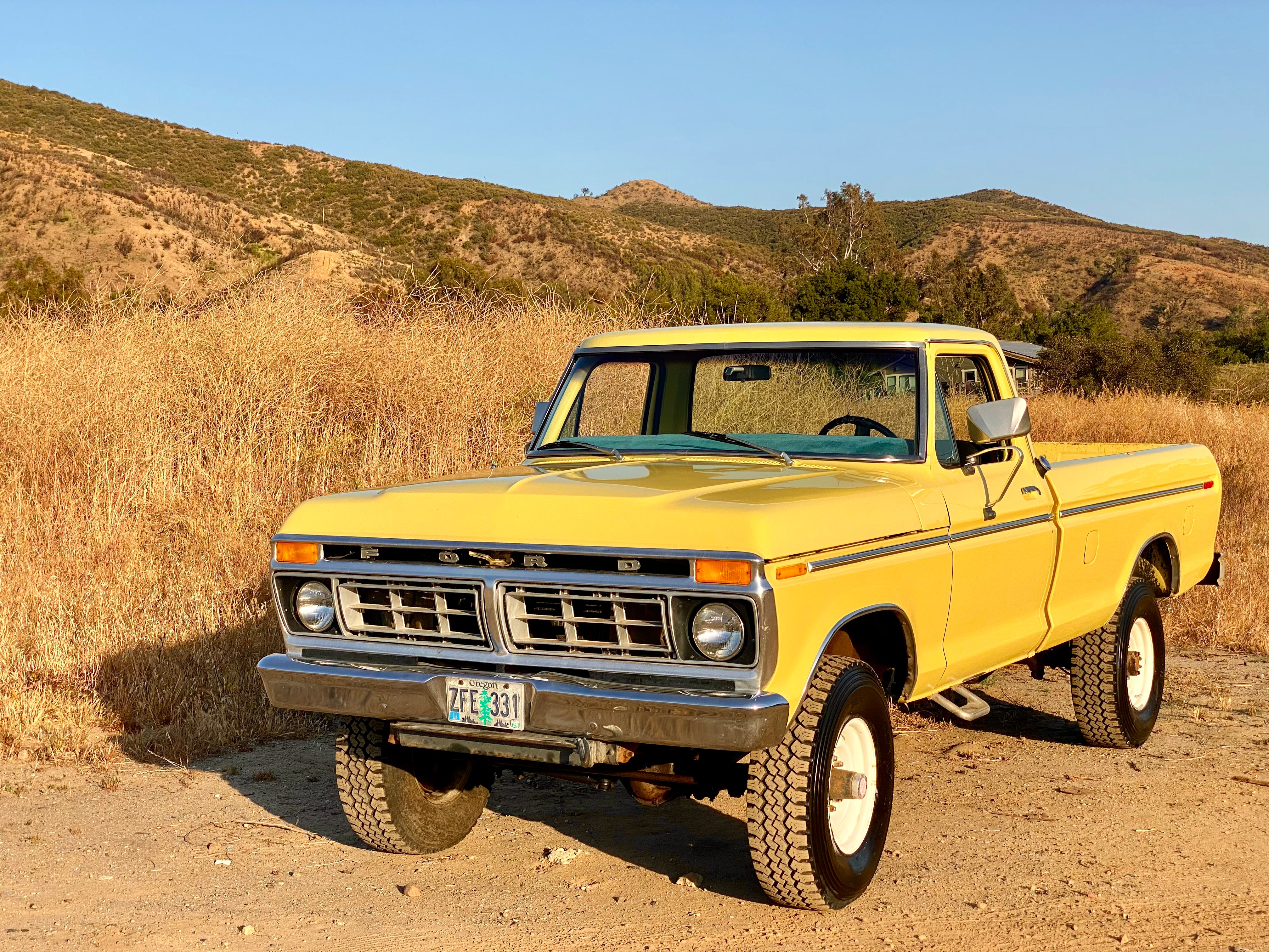 1975 Ford F-250 Highboy Yellow FINE ART PRINT