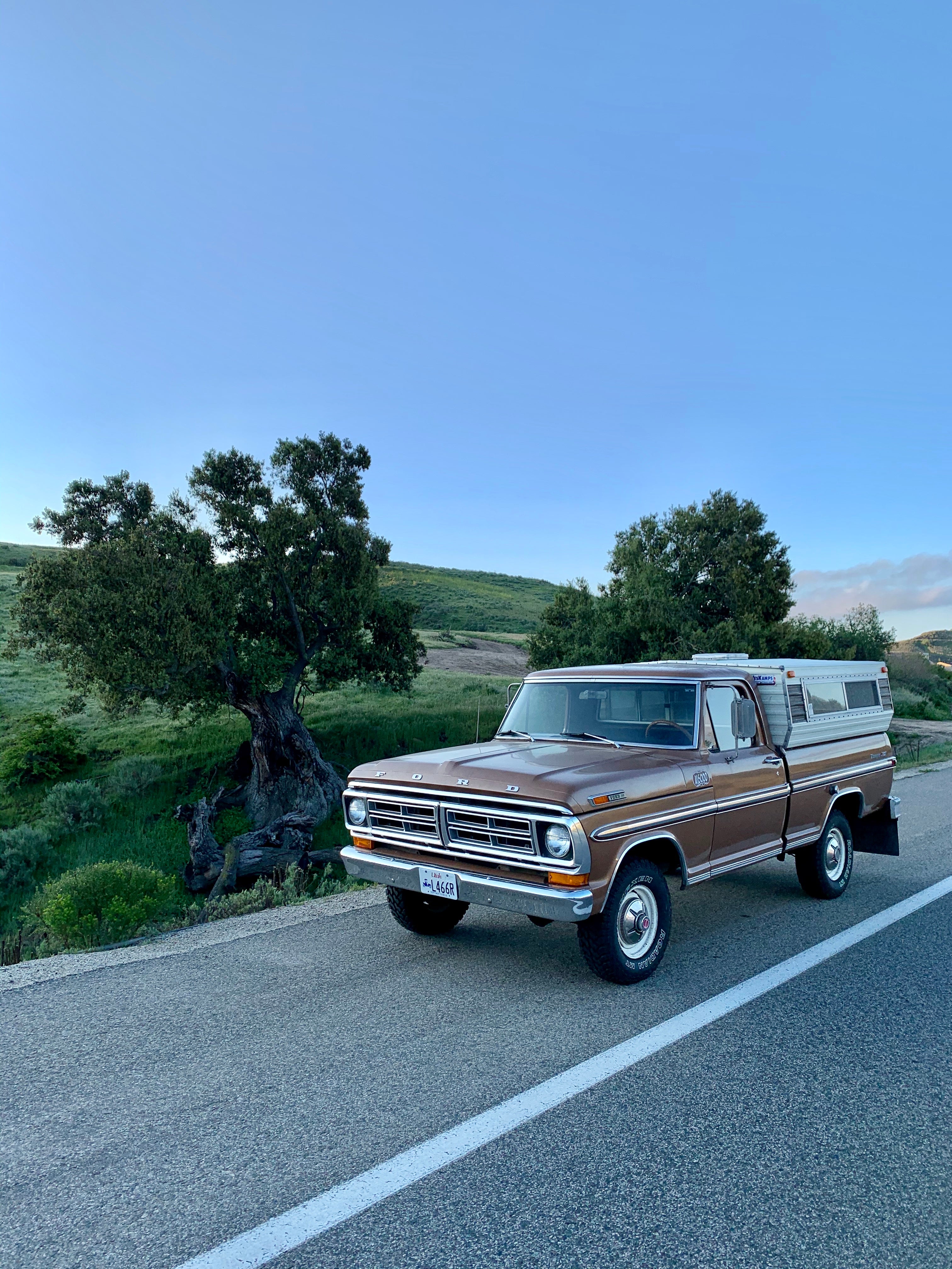 1972 Ford F-100 Short Bed 4x4 Camper FINE ART PRINT