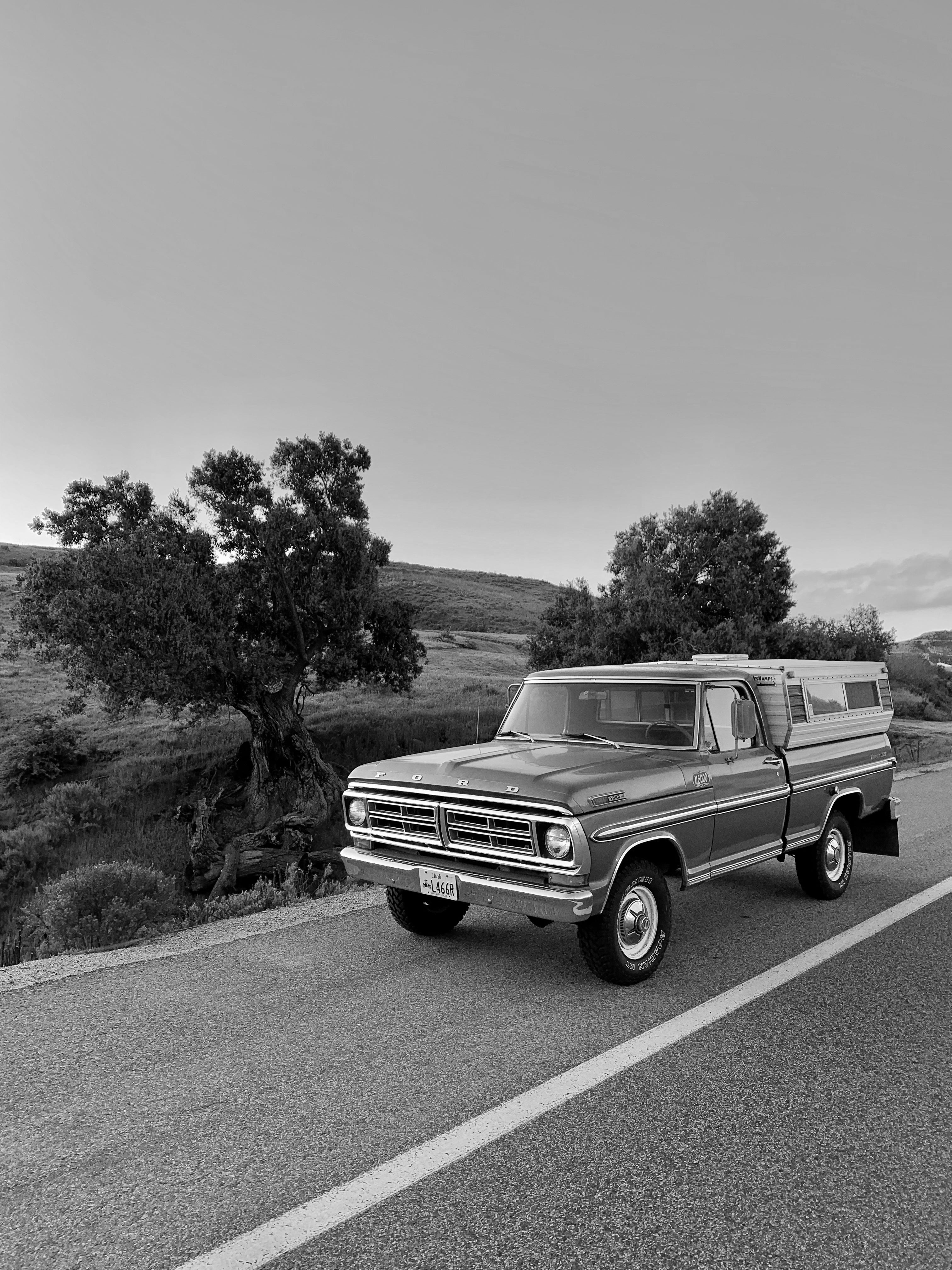 1972 Ford F-100 Short Bed 4x4 Camper FINE ART PRINT