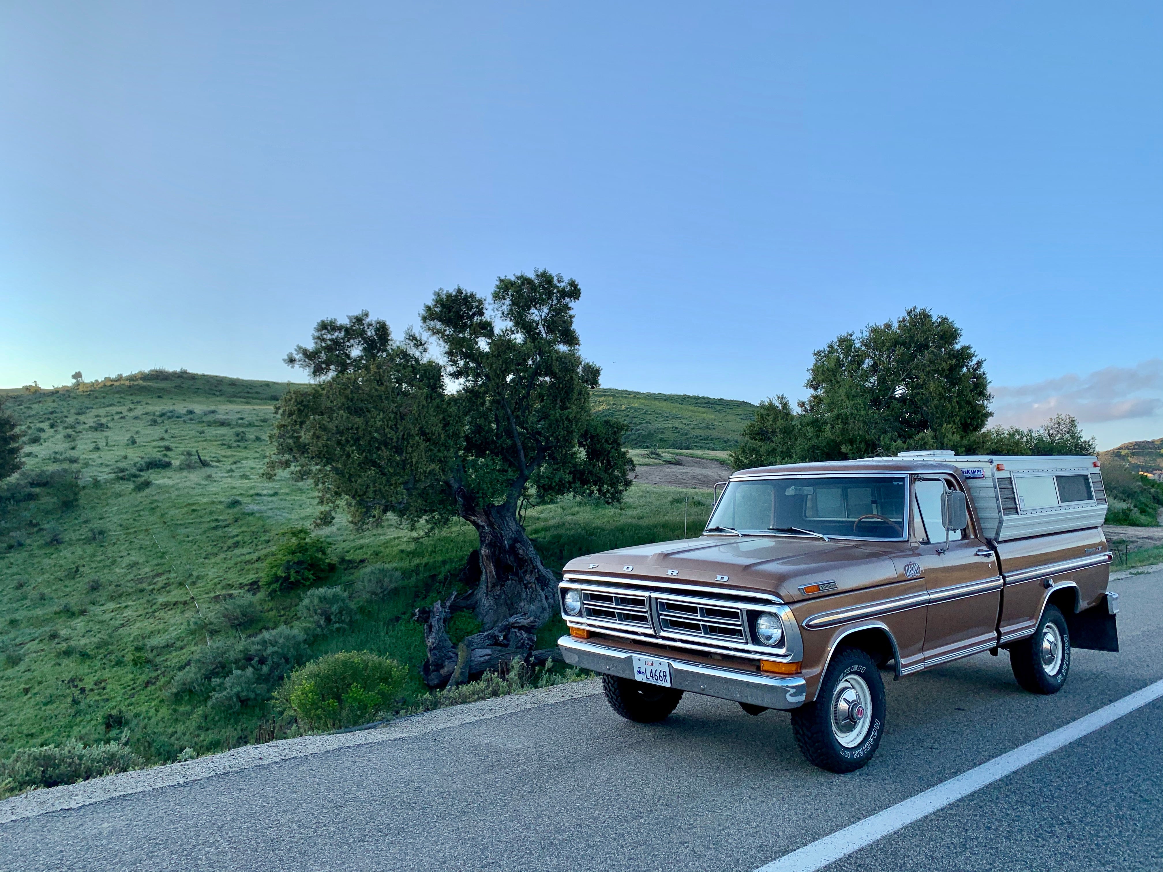 1972 Ford F-100 Short Bed 4x4 Camper FINE ART PRINT