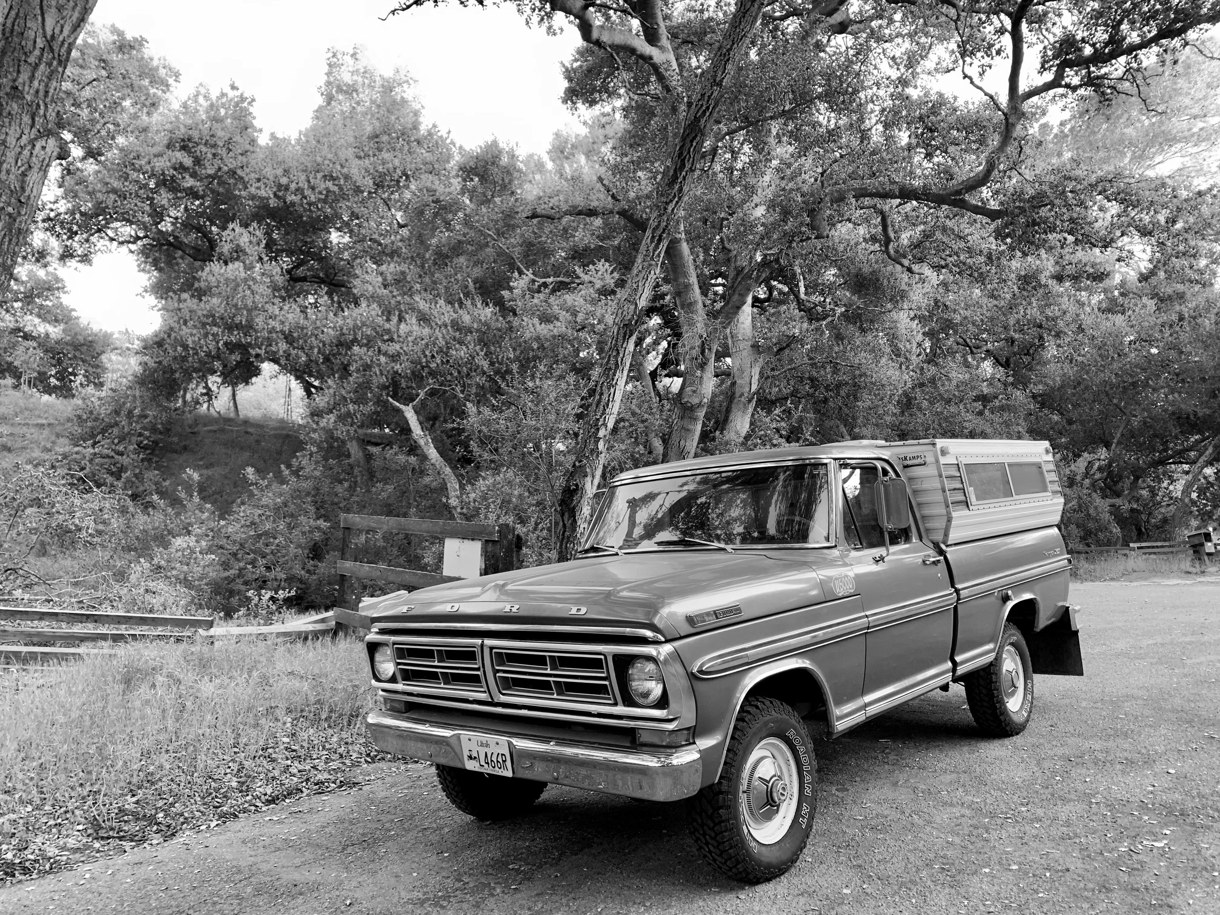 1972 Ford F-100 Short Bed 4x4 Camper FINE ART PRINT