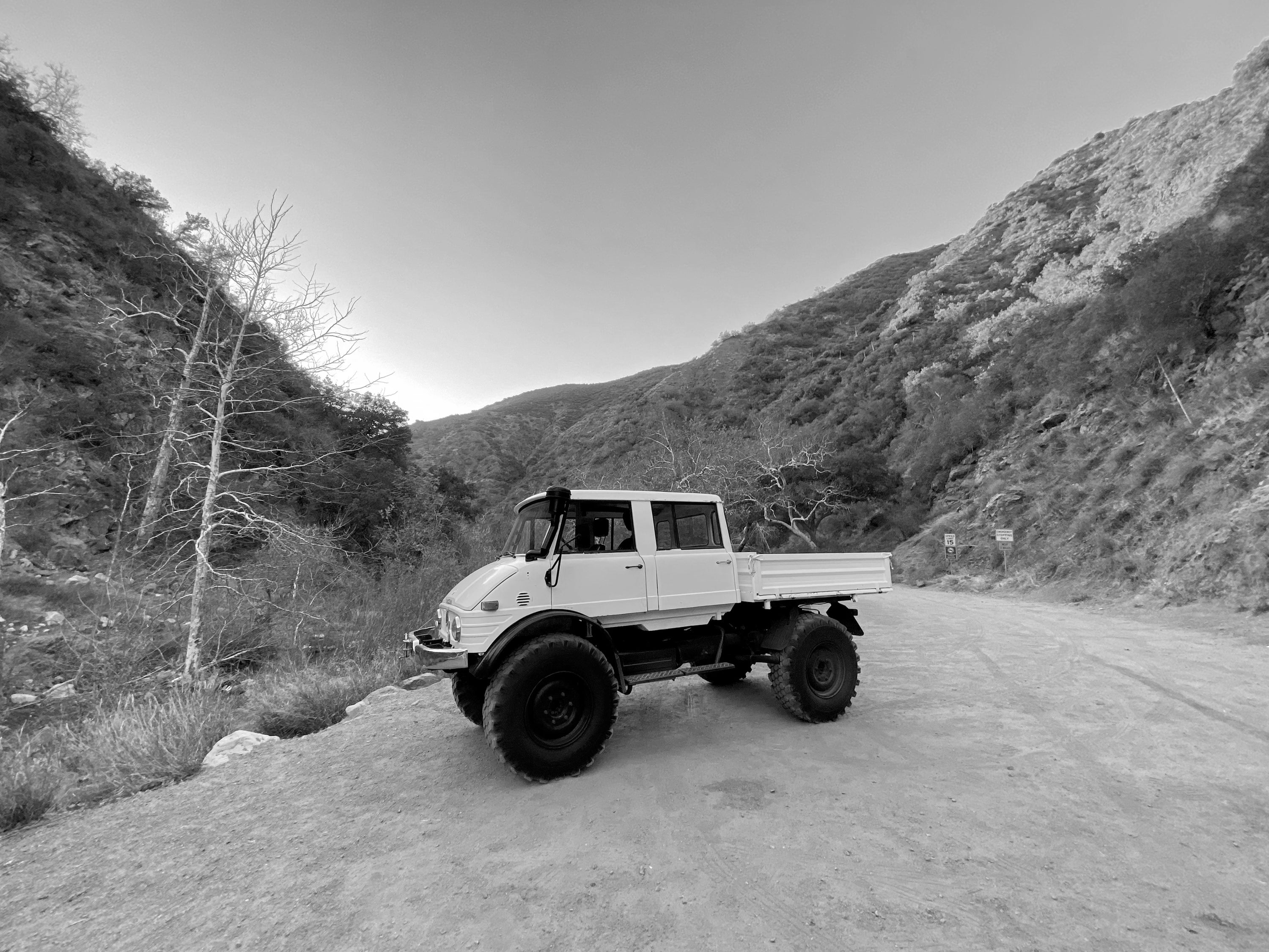 1979 Mercedes-Benz Unimog DOKA White FINE ART PRINT