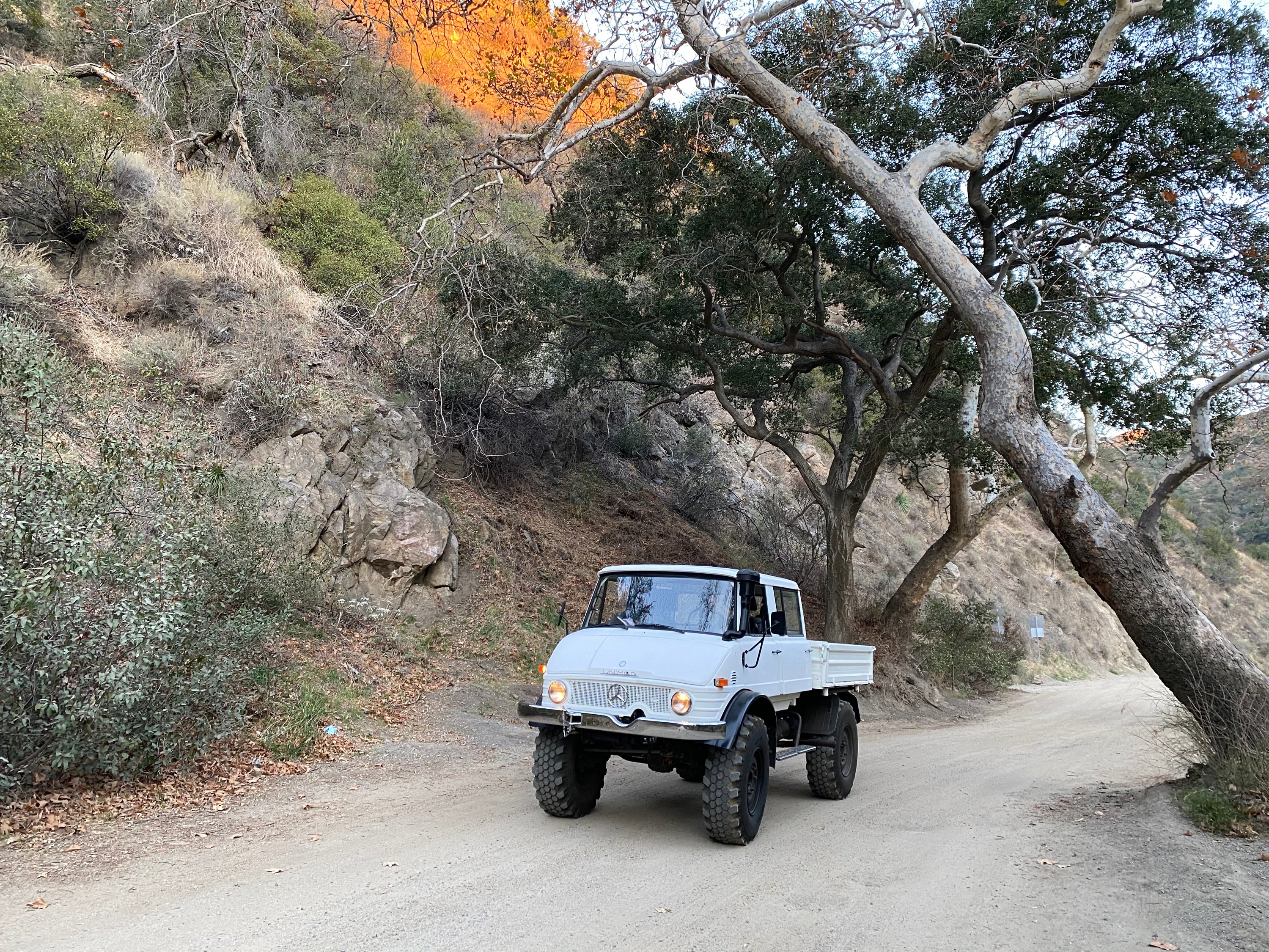 1979 Mercedes-Benz Unimog DOKA White FINE ART PRINT