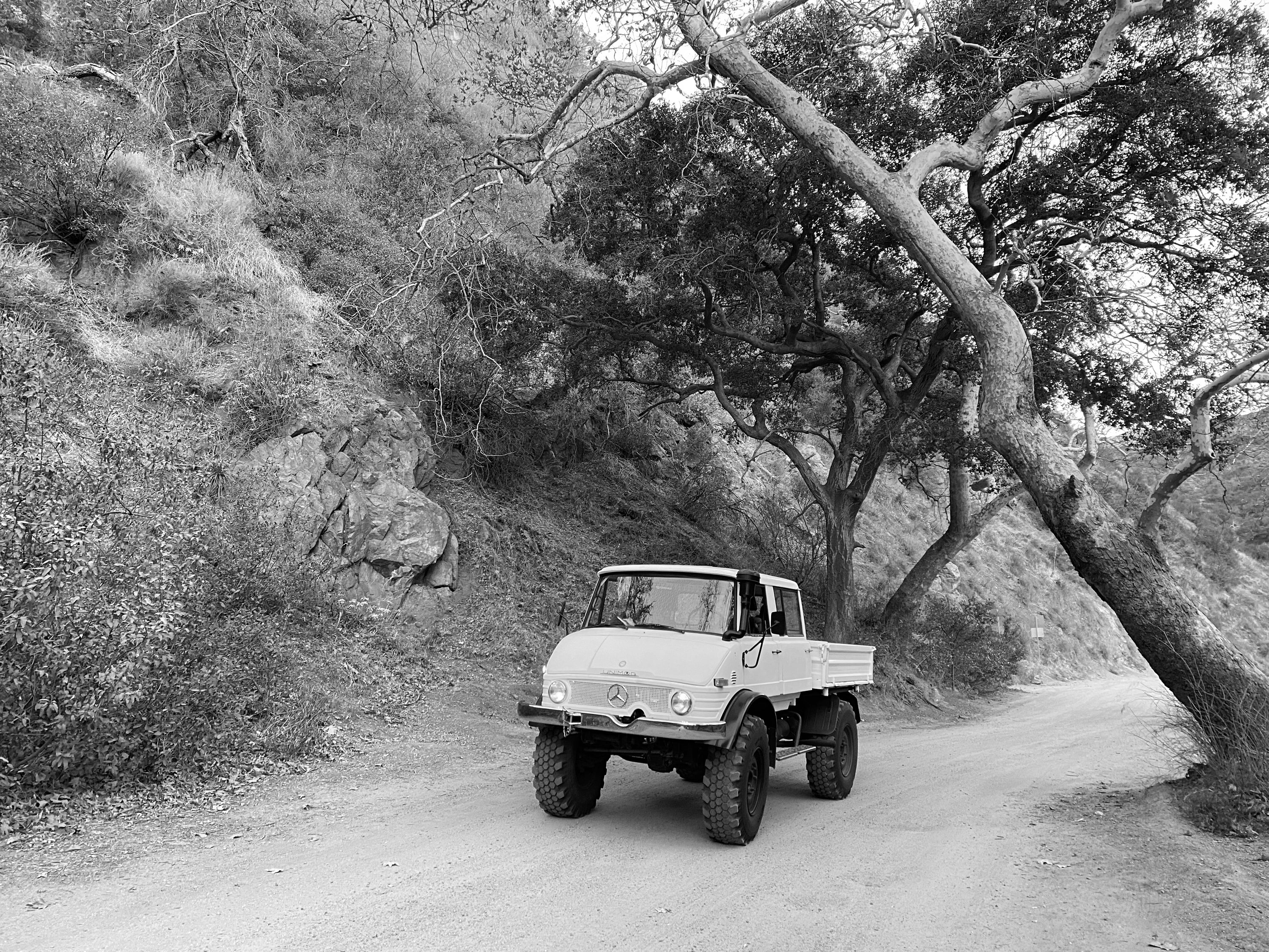 1979 Mercedes-Benz Unimog DOKA White FINE ART PRINT