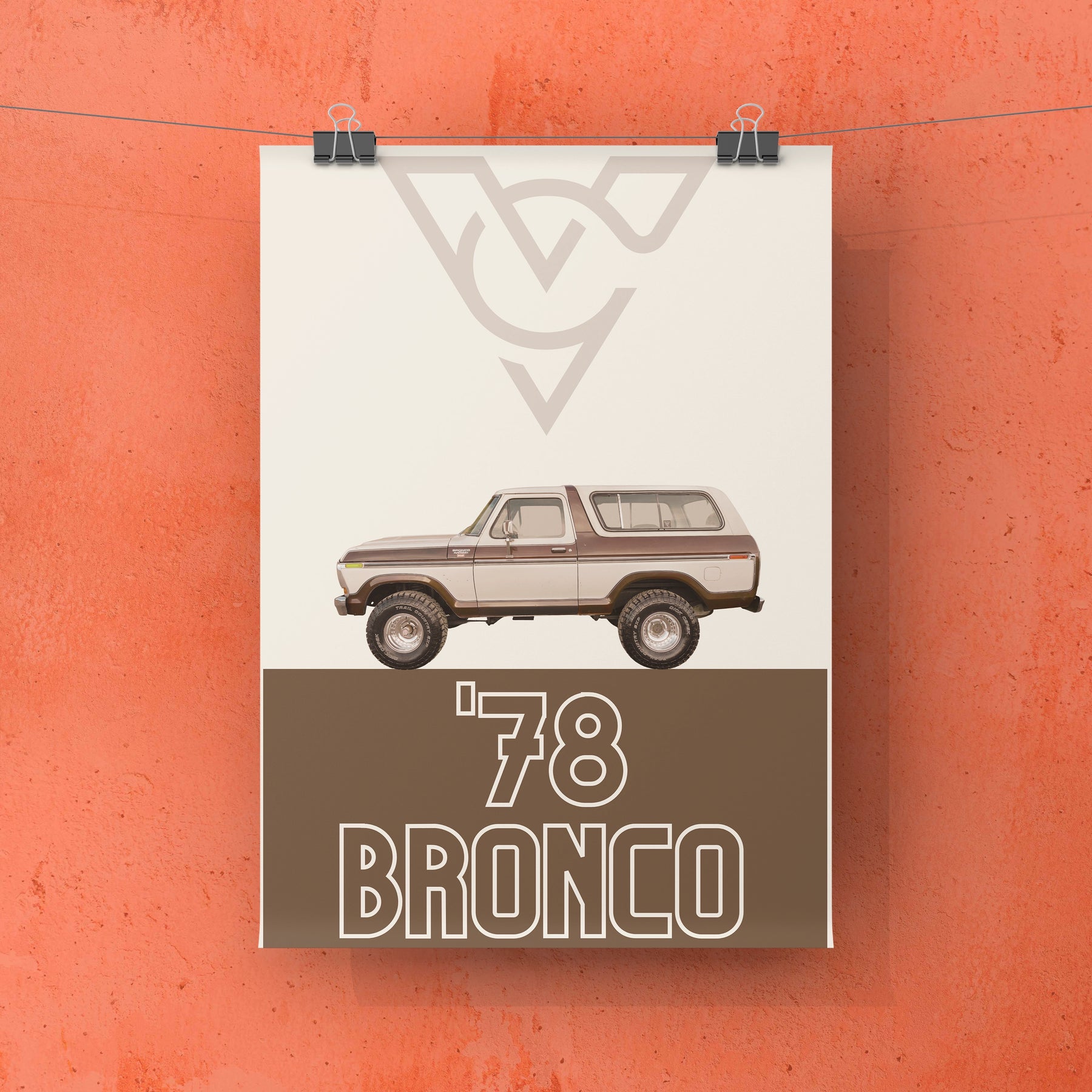 1978 Ford Bronco (Brown) (POSTER)
