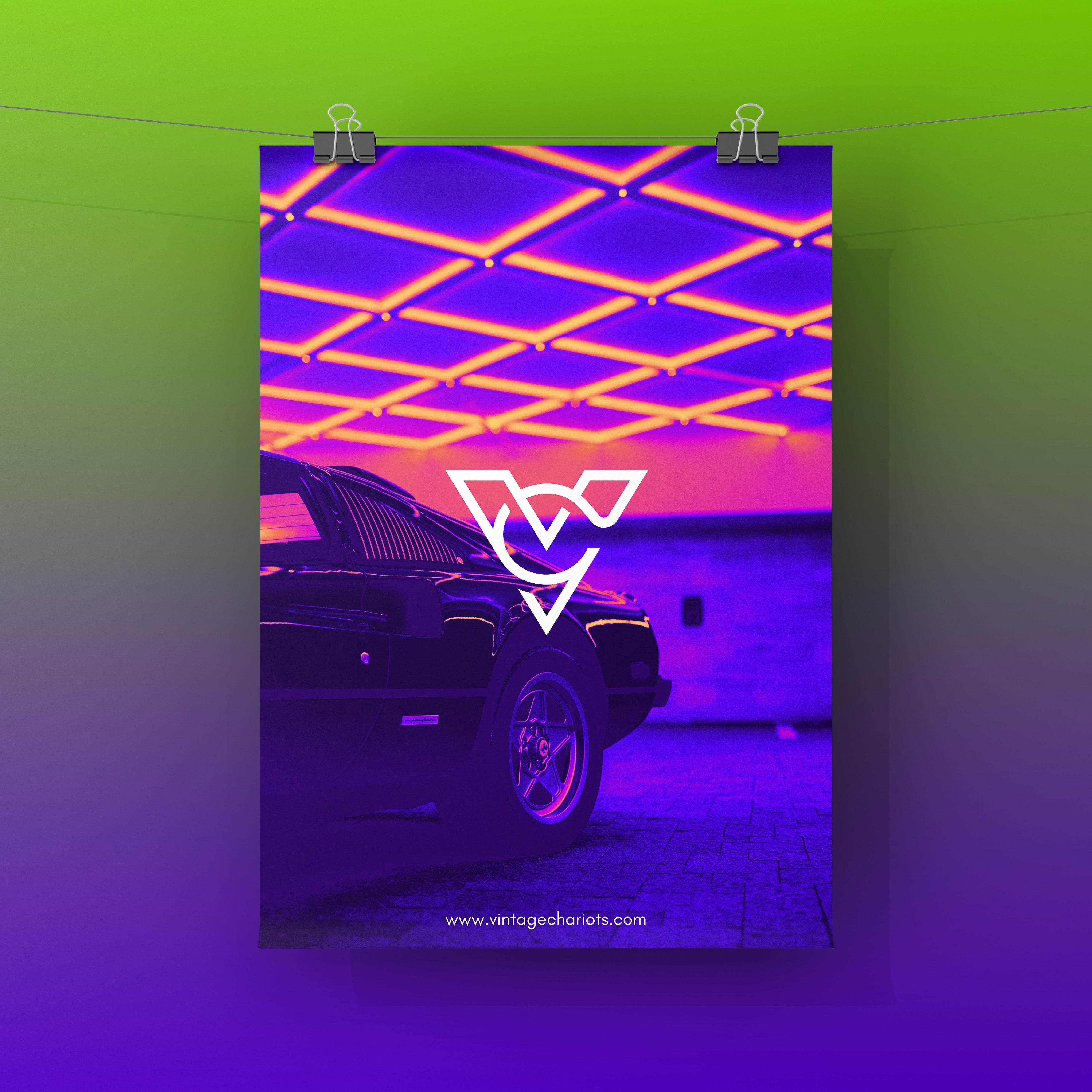 Neon Ferrari (POSTER)