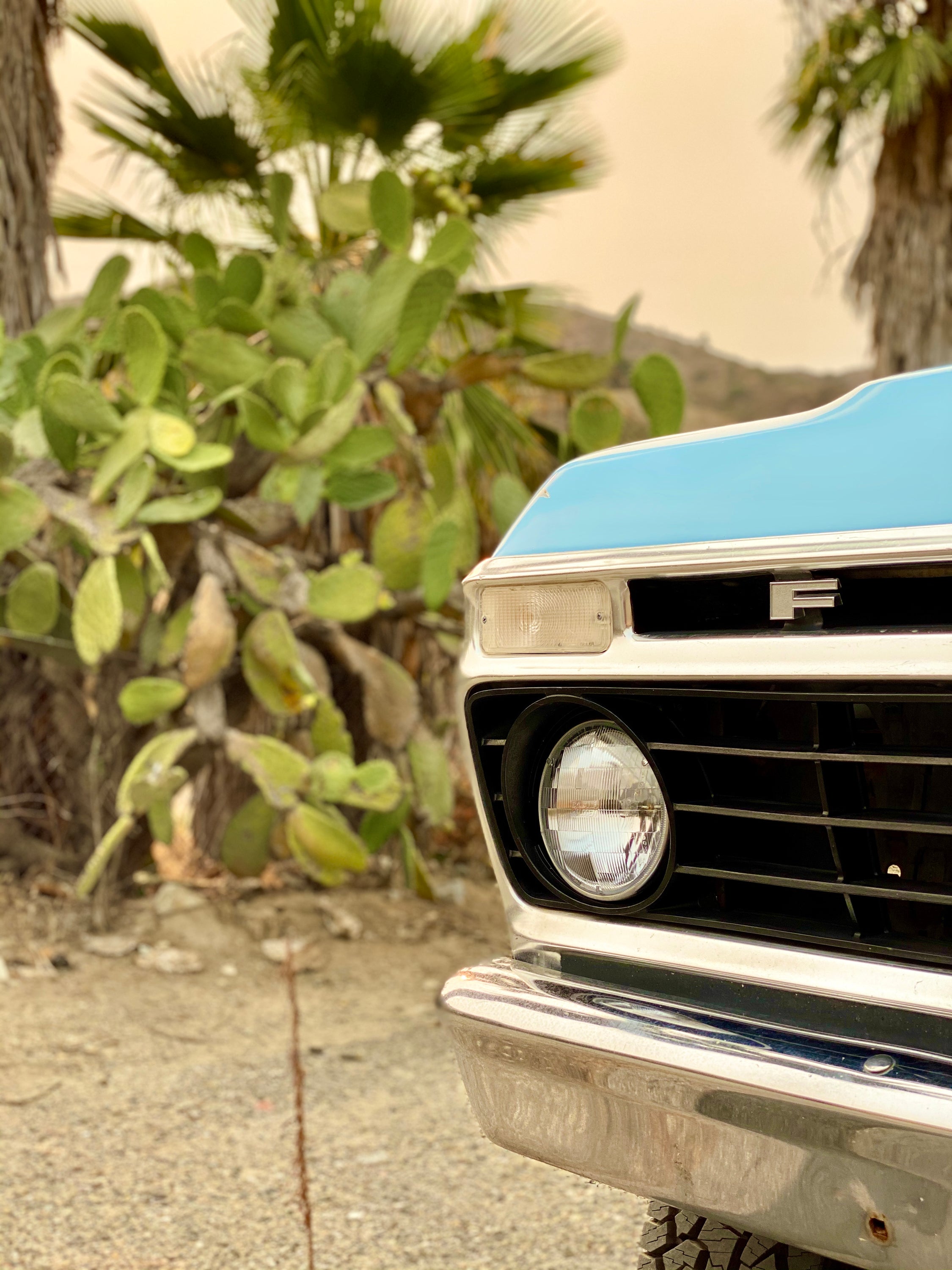 1975 Ford F-250 Highboy Wind Blue FINE ART PRINT