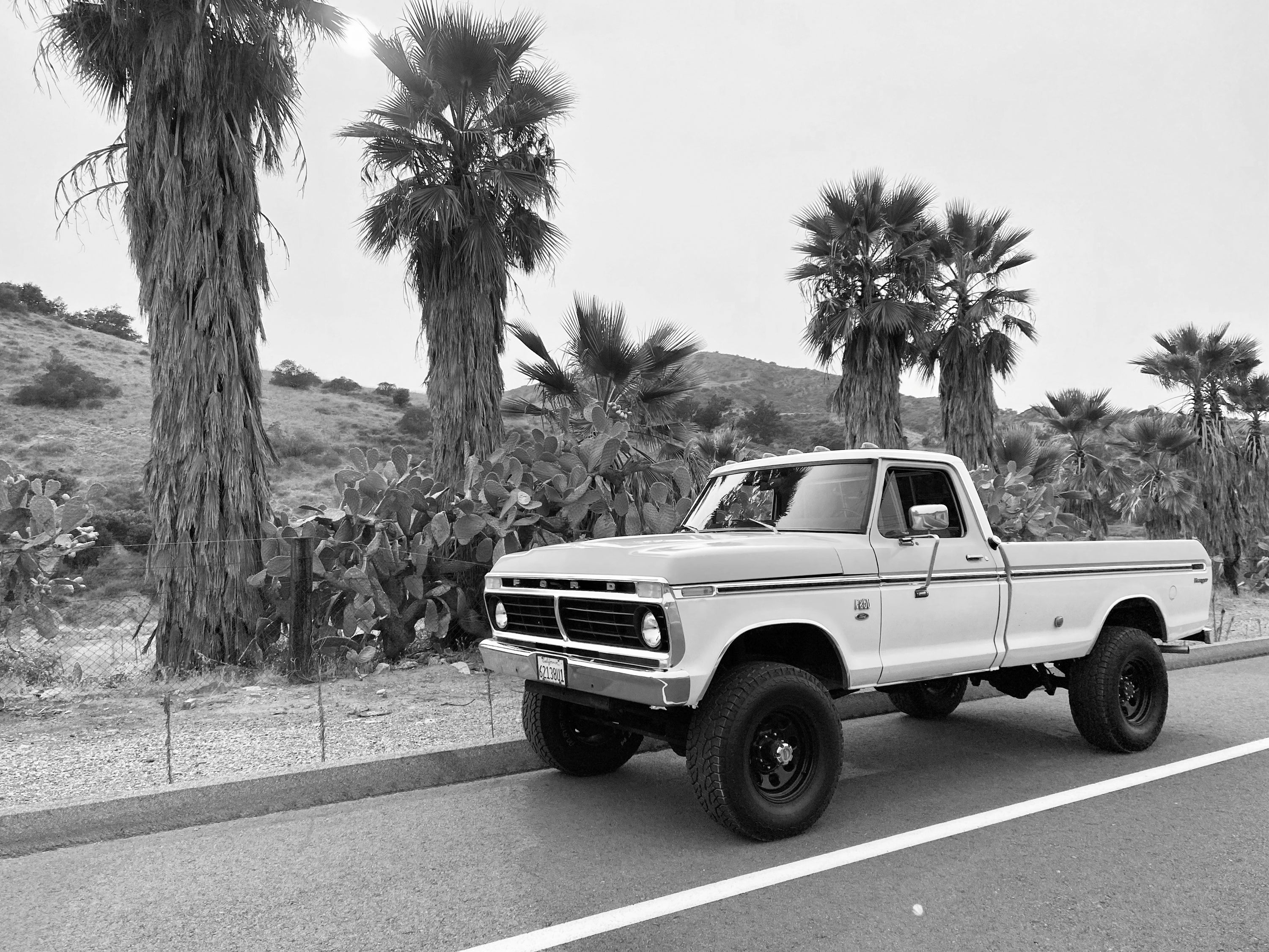 1975 Ford F-250 Highboy Wind Blue FINE ART PRINT