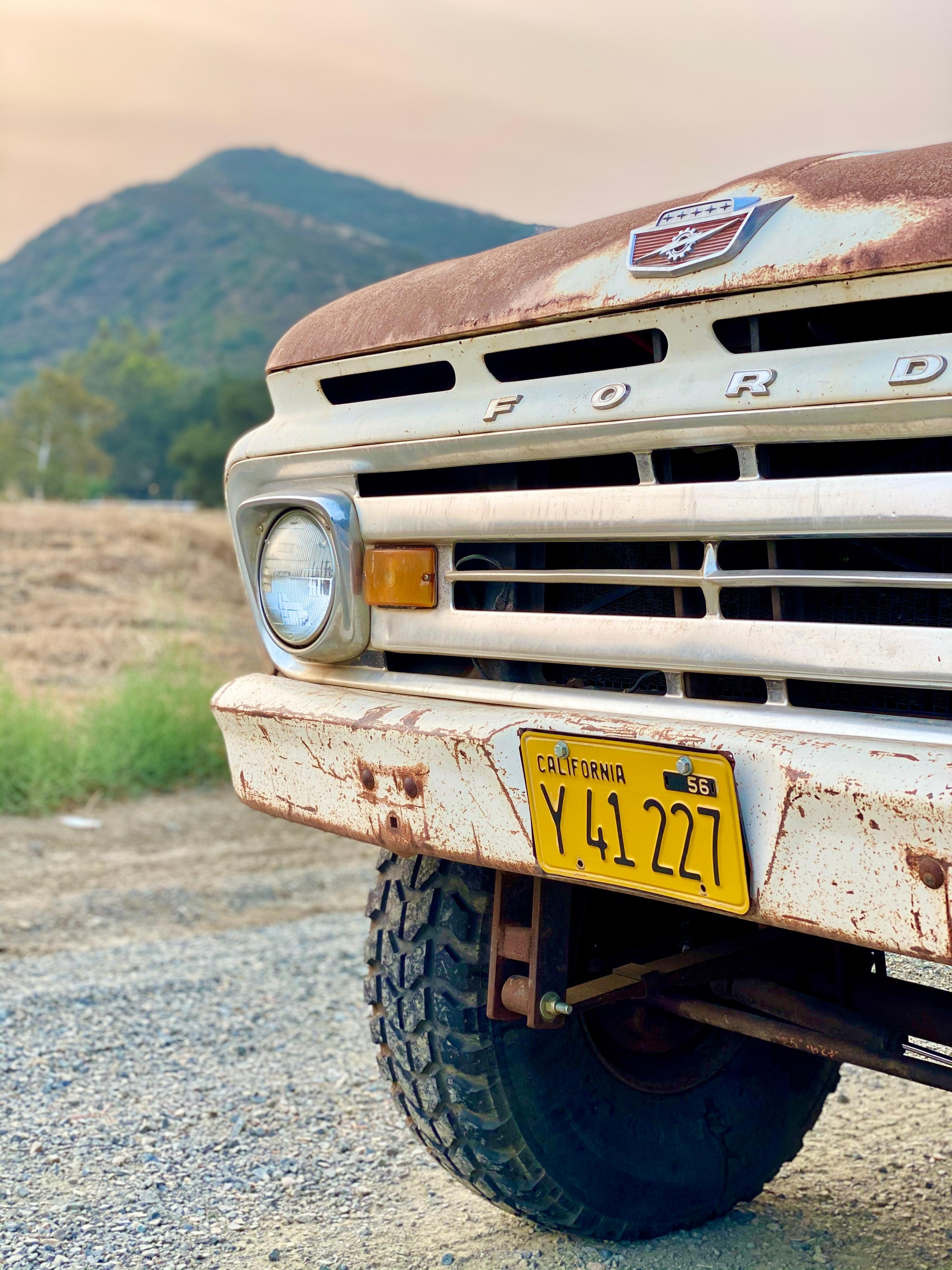 1962 Ford F-100 4x4 Front Profile FINE ART PRINT