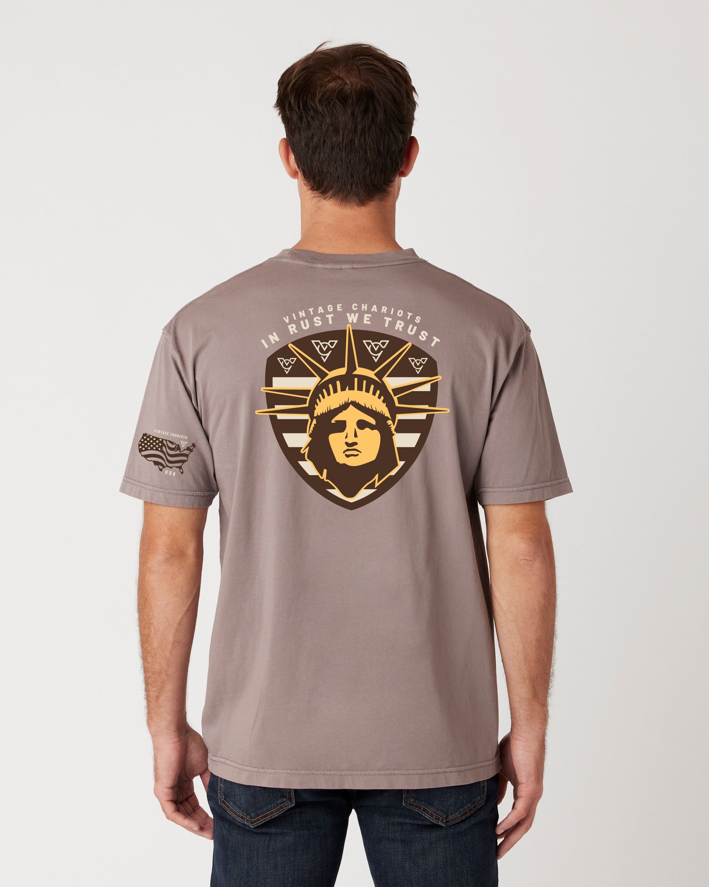IN RUST WE TRUST TEE (Cinder Grey)