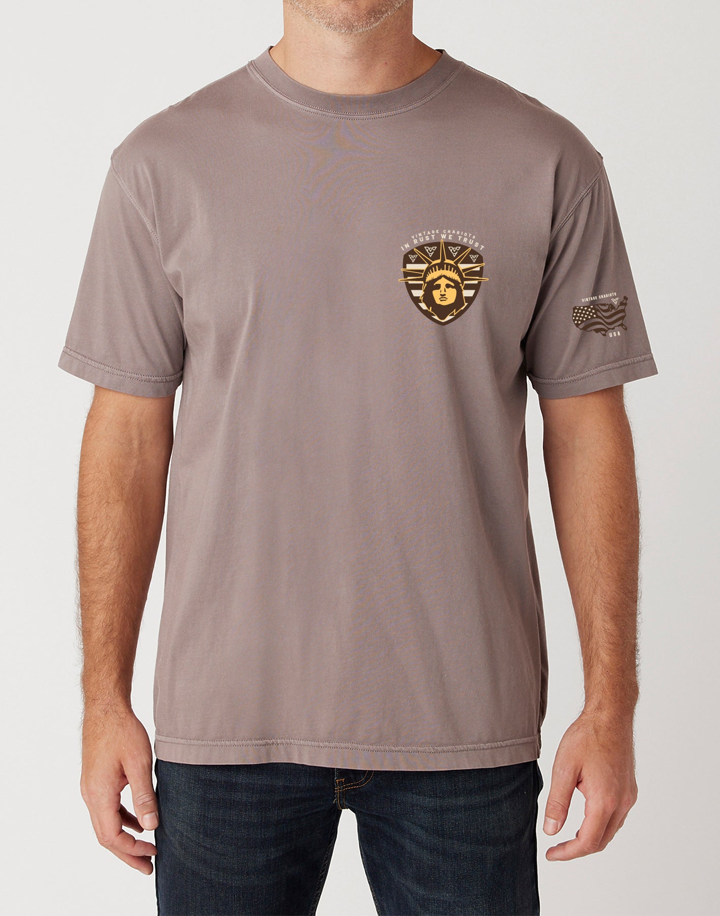 IN RUST WE TRUST TEE (Cinder Grey)