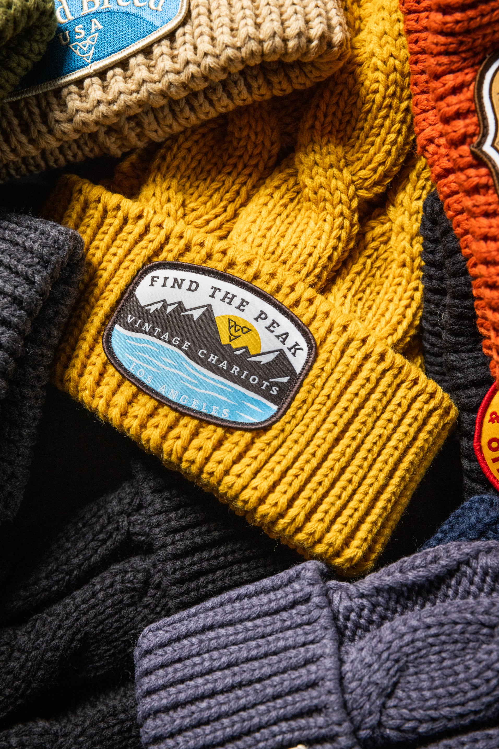 Find the Peak CHUNK TWIST KNIT BEANIE (Caramel)