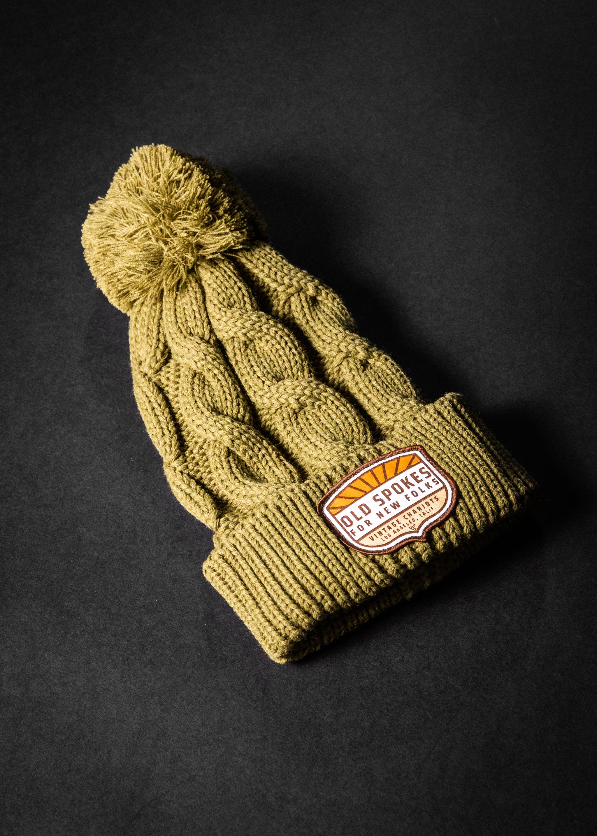 OLD SPOKES CHUNK TWIST KNIT BEANIE (Avocado)