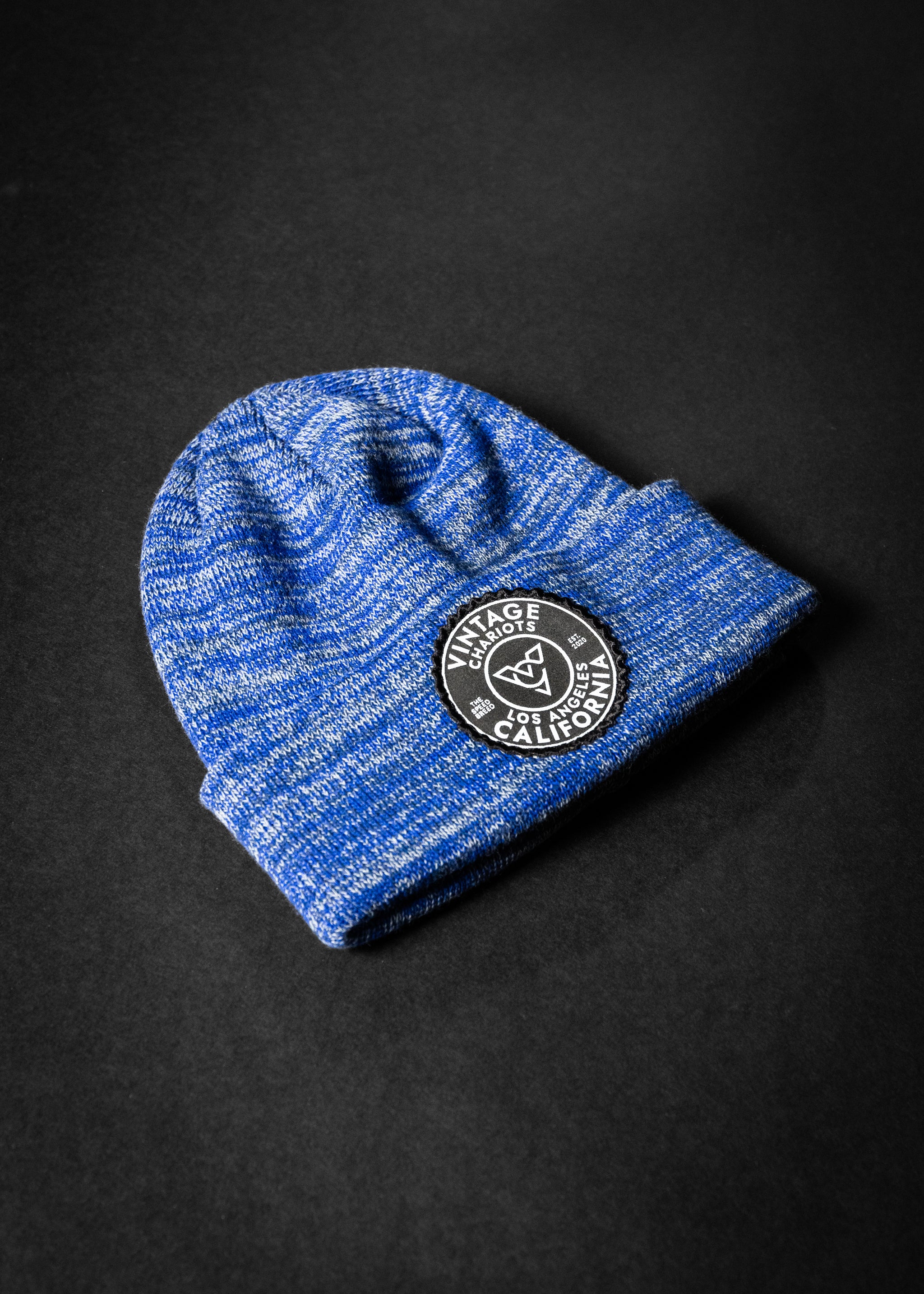 BOTTLE CAP MARLED BEANIE (Royal/Grey/Charcoal)