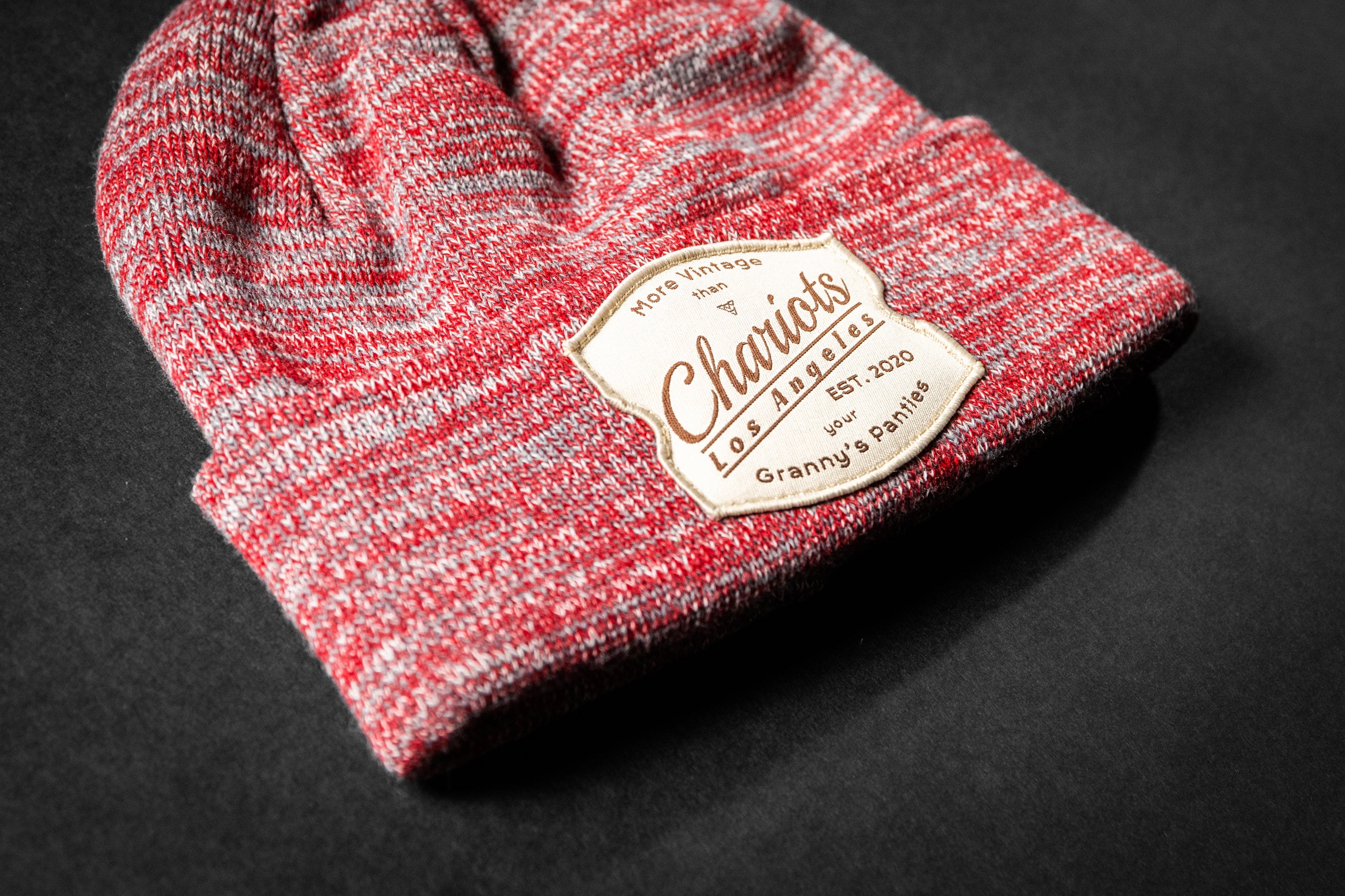 Granny's Panties MARLED BEANIE (Pink/Grey/Light Pink)
