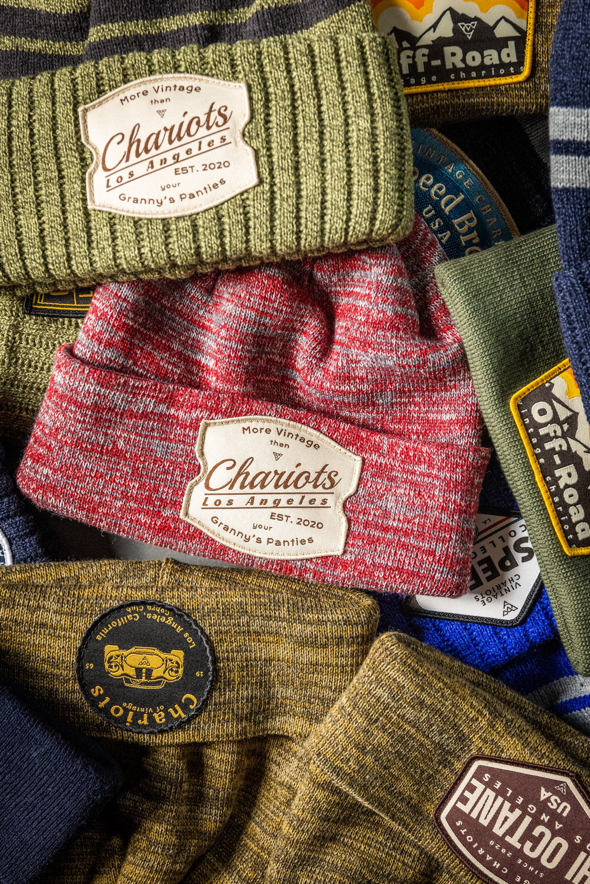 Granny's Panties SHORT POM BEANIE (Military Green)