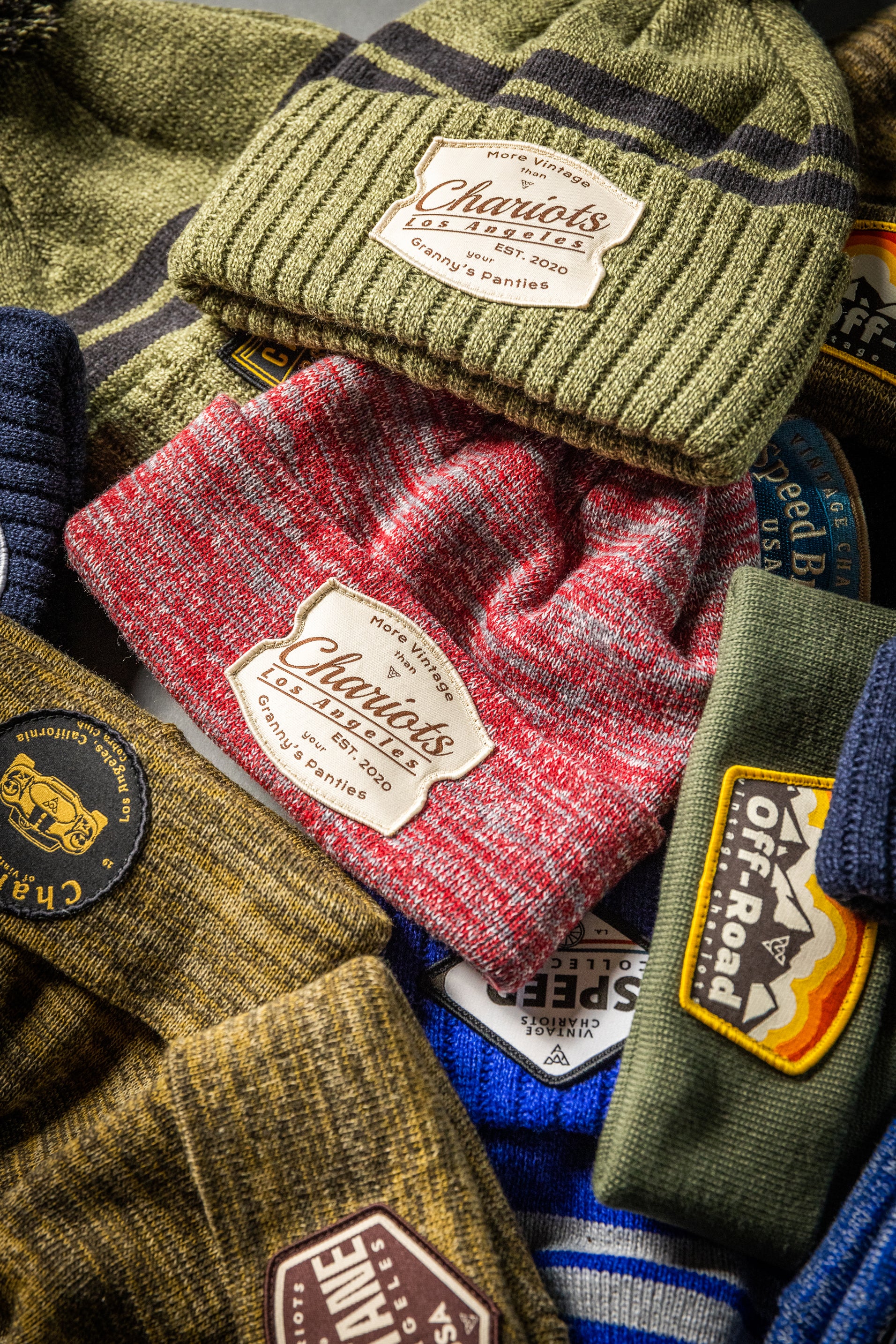 Granny's Panties SHORT POM BEANIE (Military Green)