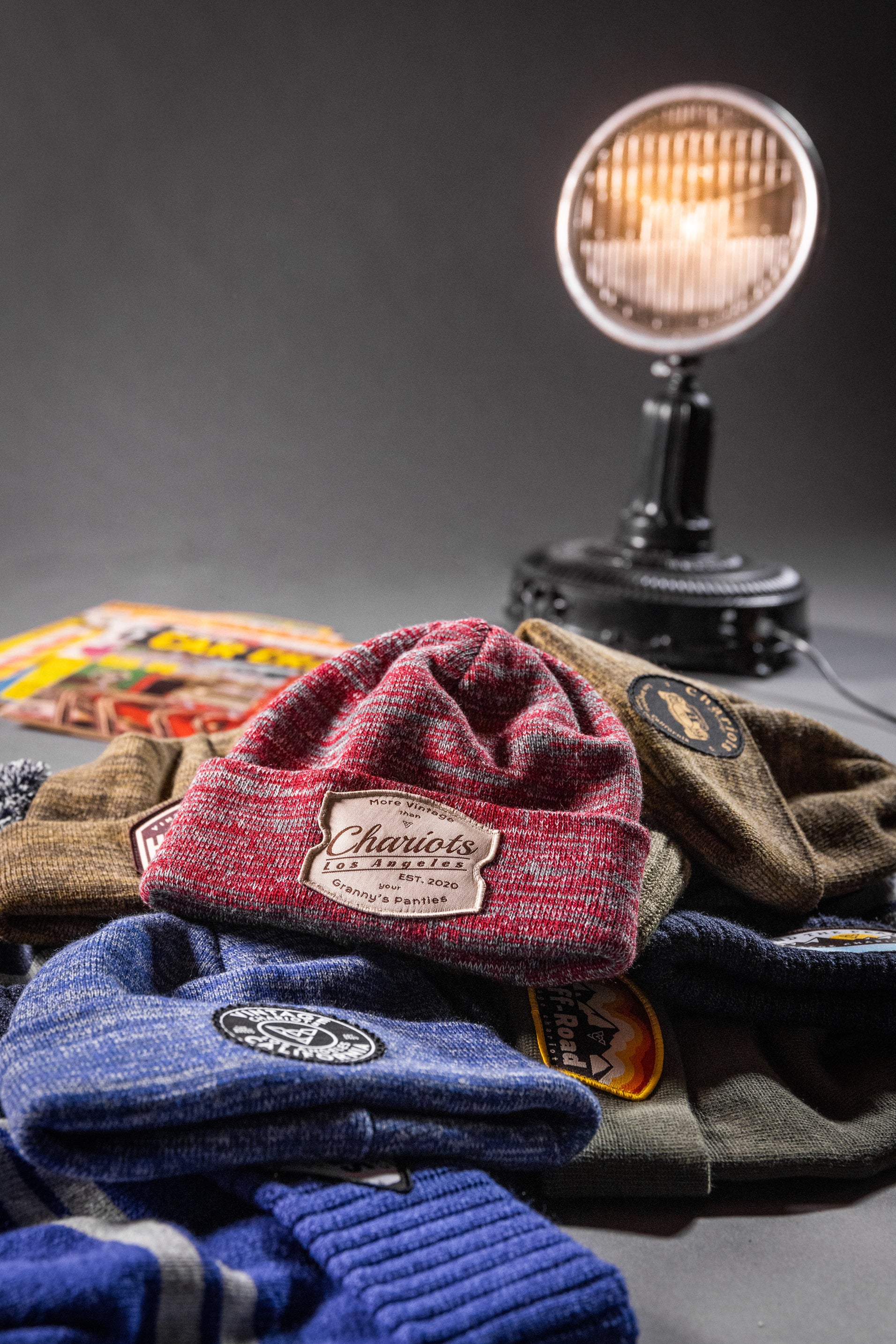 Granny's Panties MARLED BEANIE (Pink/Grey/Light Pink)