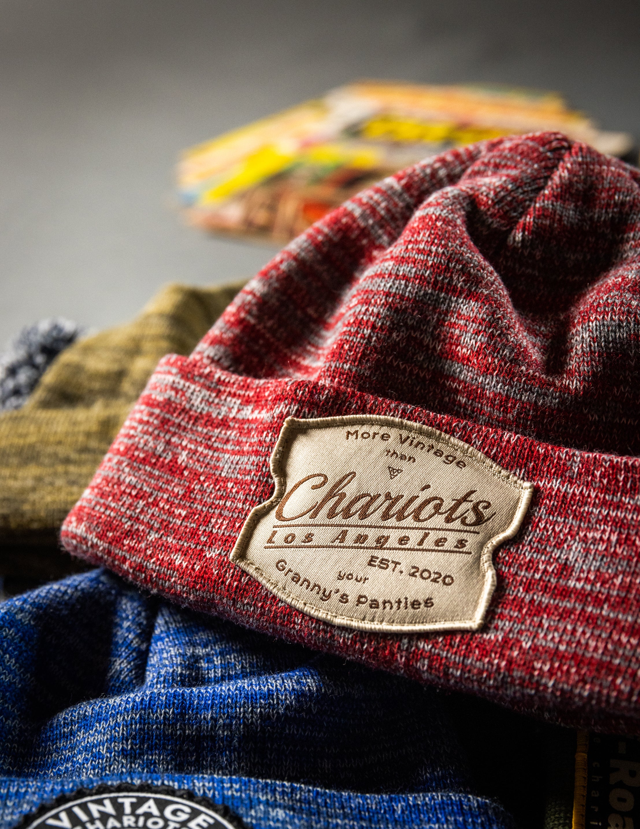 Granny's Panties MARLED BEANIE (Pink/Grey/Light Pink)