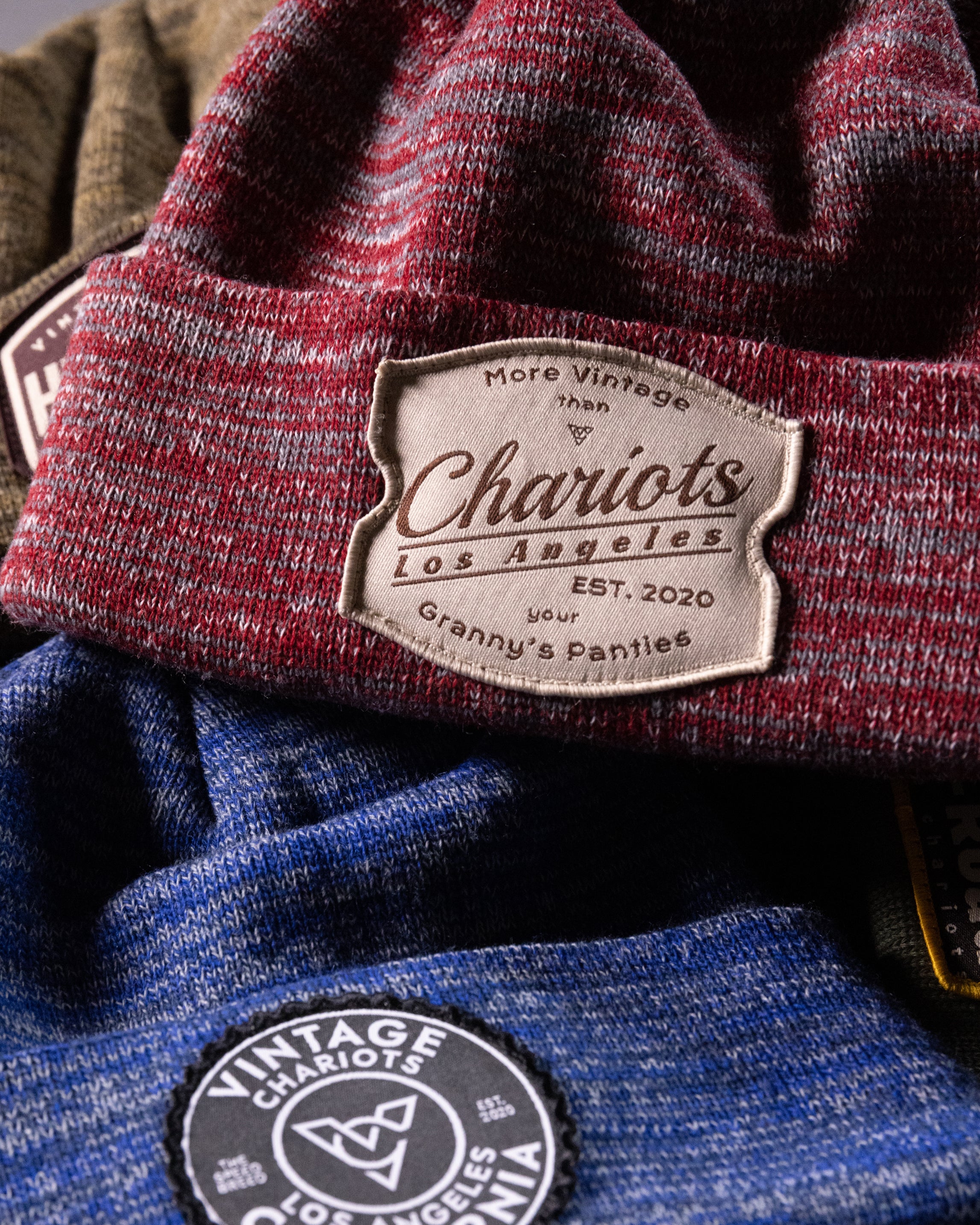 Granny's Panties MARLED BEANIE (Pink/Grey/Light Pink)