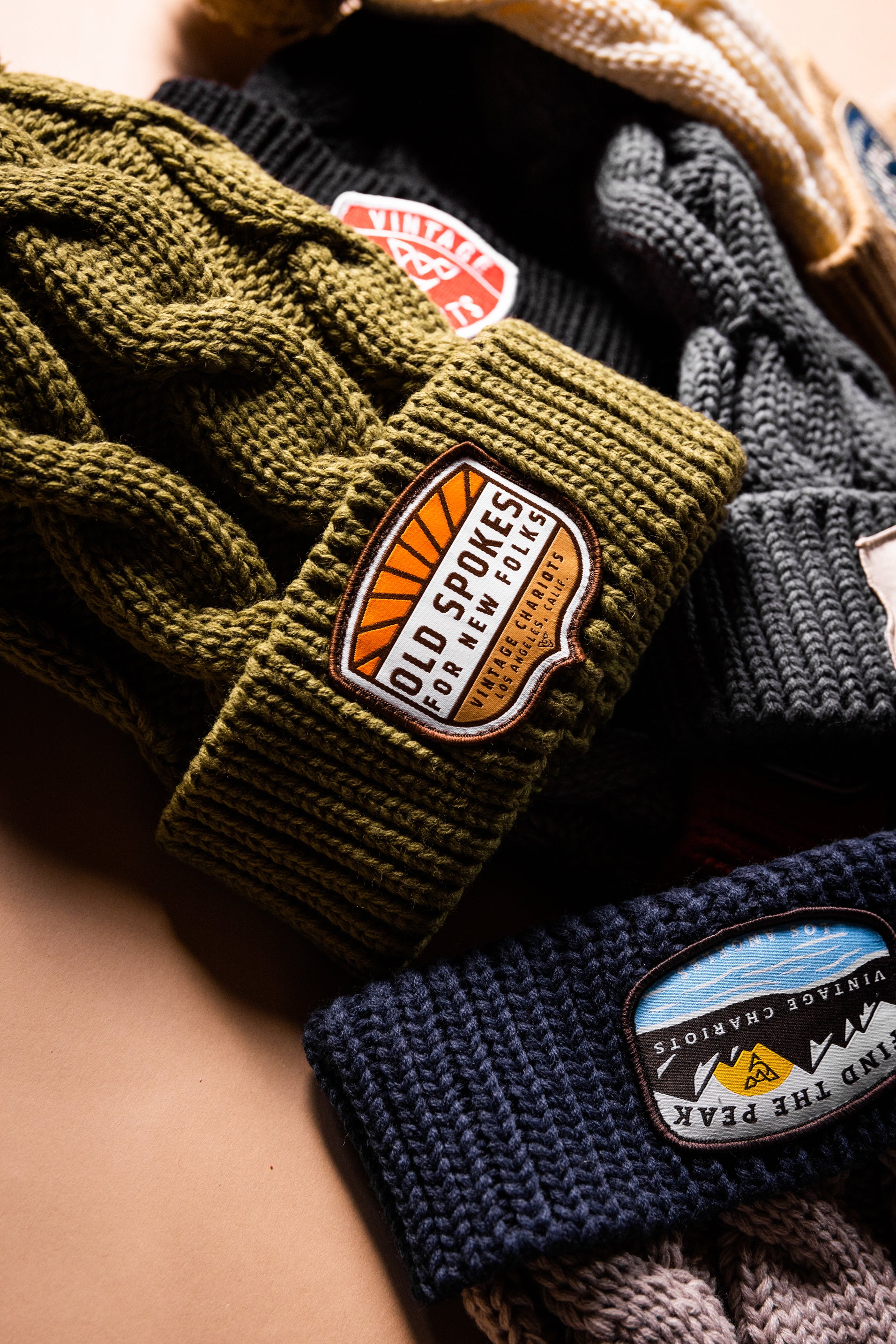 OLD SPOKES CHUNK TWIST KNIT BEANIE (Avocado)