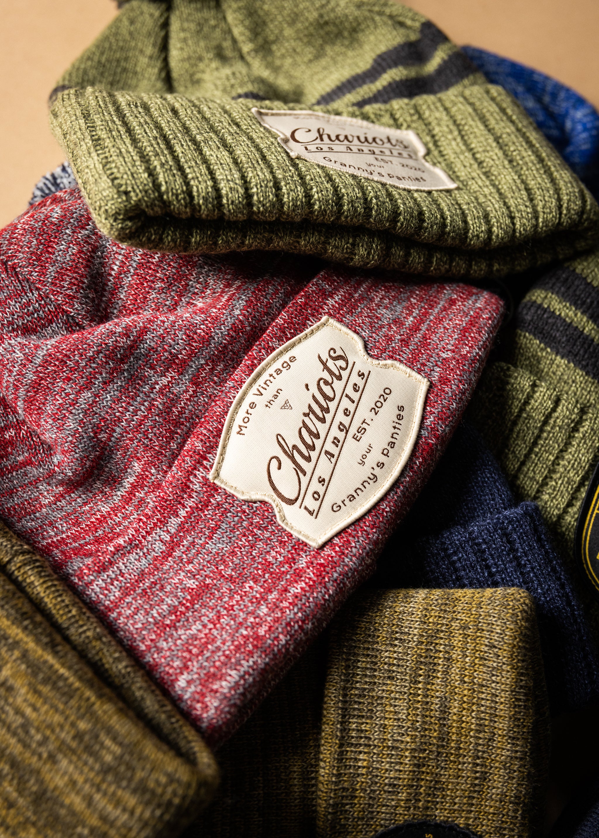 Granny's Panties MARLED BEANIE (Pink/Grey/Light Pink)