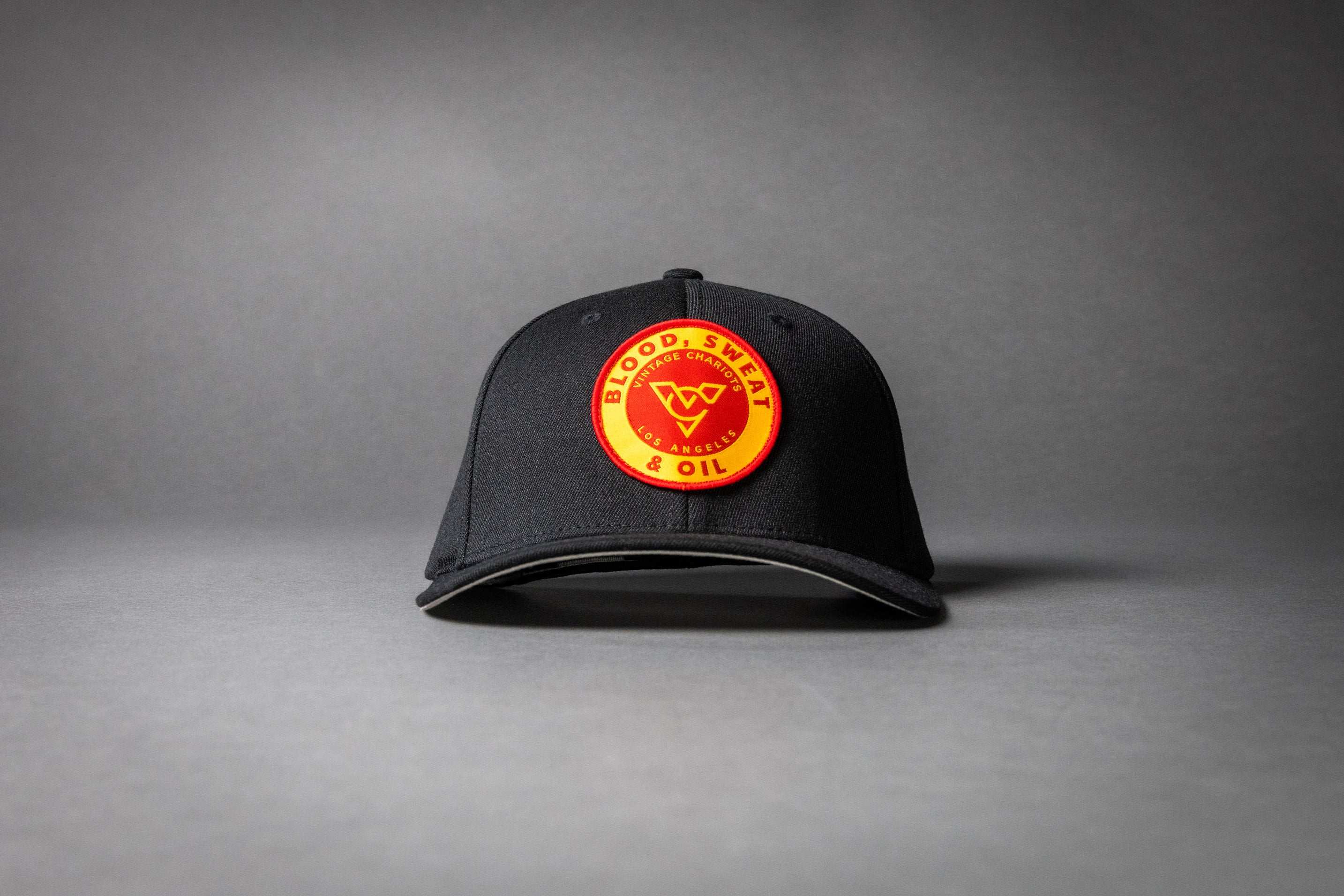 BLOOD SWEAT & OIL (Black FlexFit)