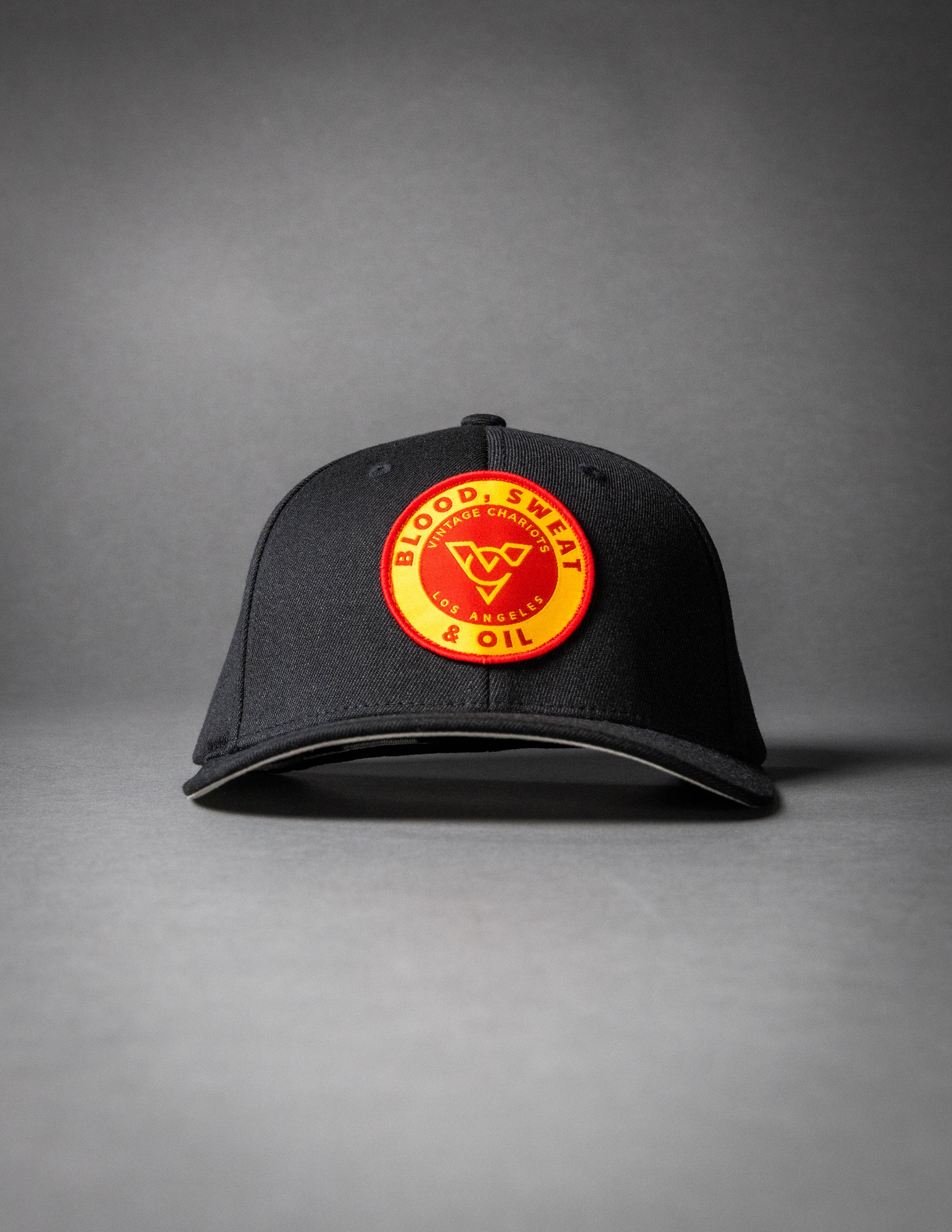 BLOOD SWEAT & OIL (Black FlexFit)