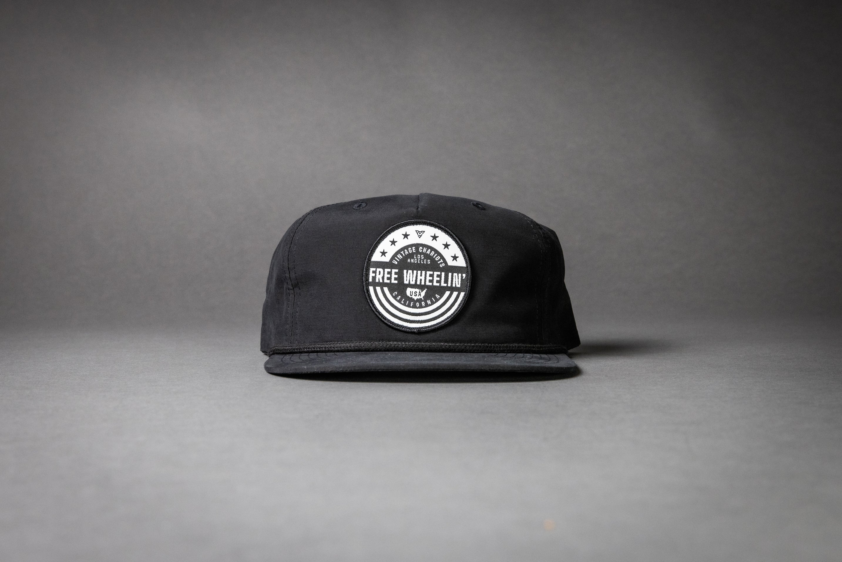 FREE WHEELIN' GRANDPA HAT (Black/Black Rope)