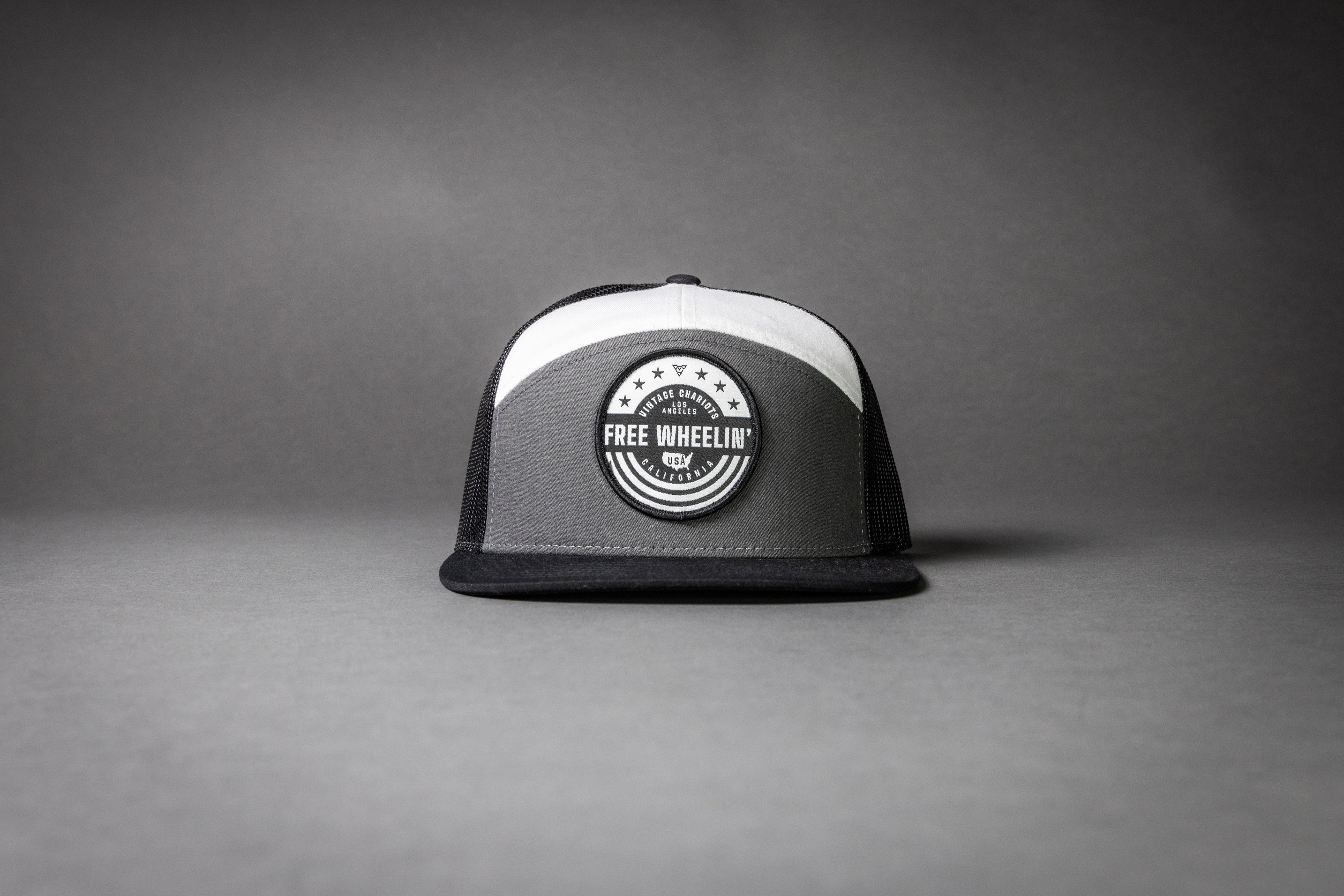 FREE WHEELIN' (Charcoal/Black/White 7-Panel)