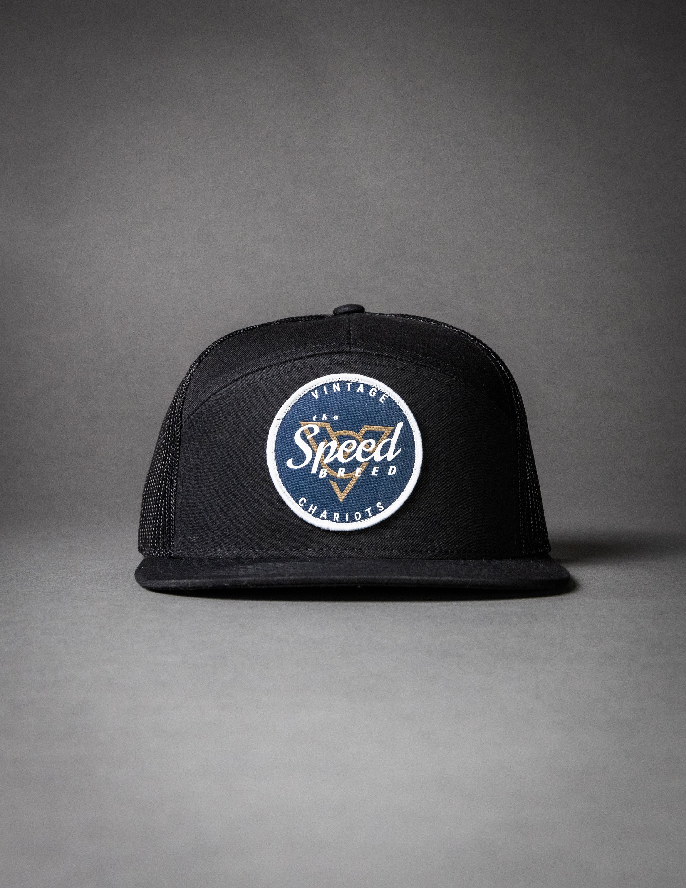 BLUE CIRCLE SPEED BREED (Black/Black 7-Panel)