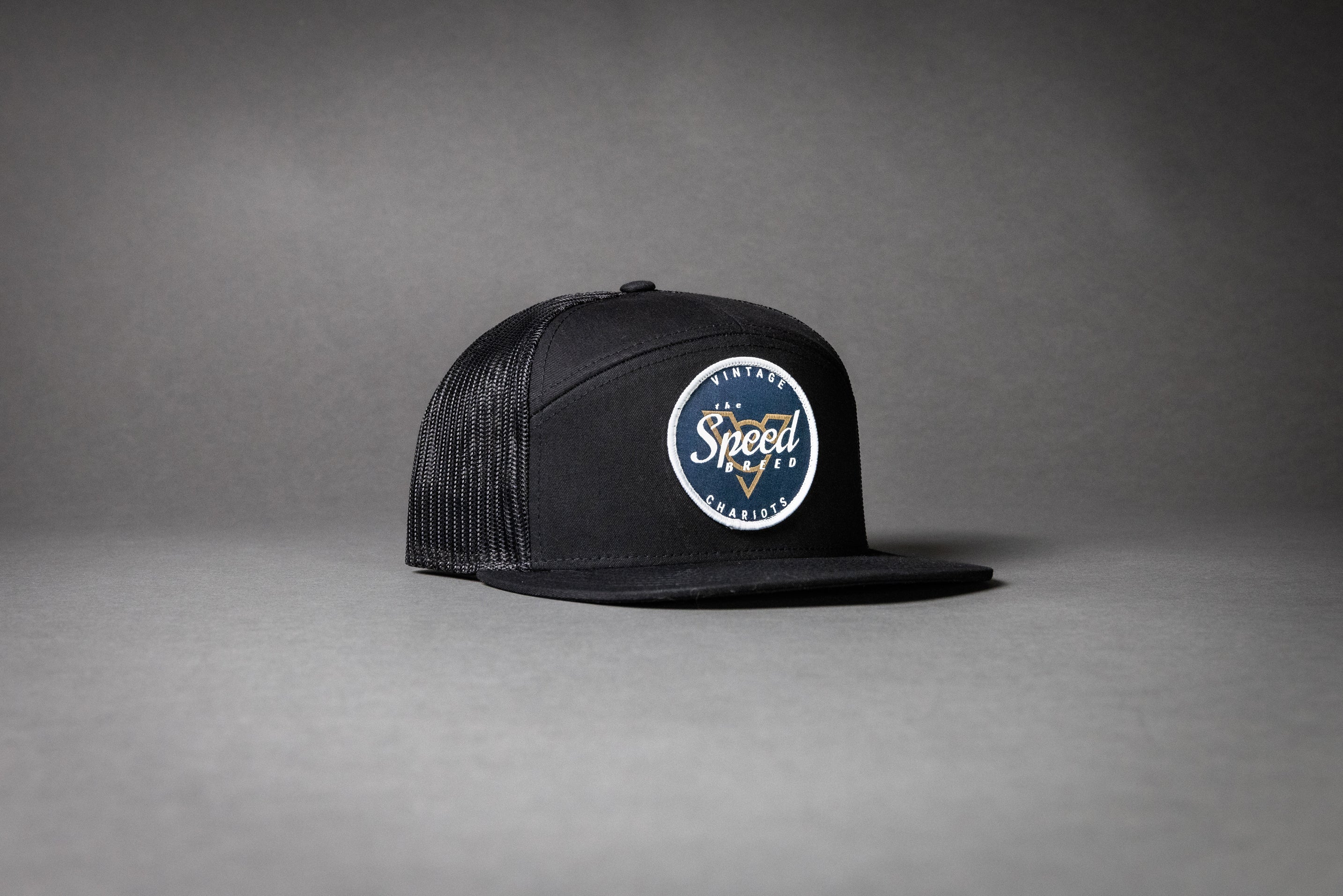 BLUE CIRCLE SPEED BREED (Black/Black 7-Panel)