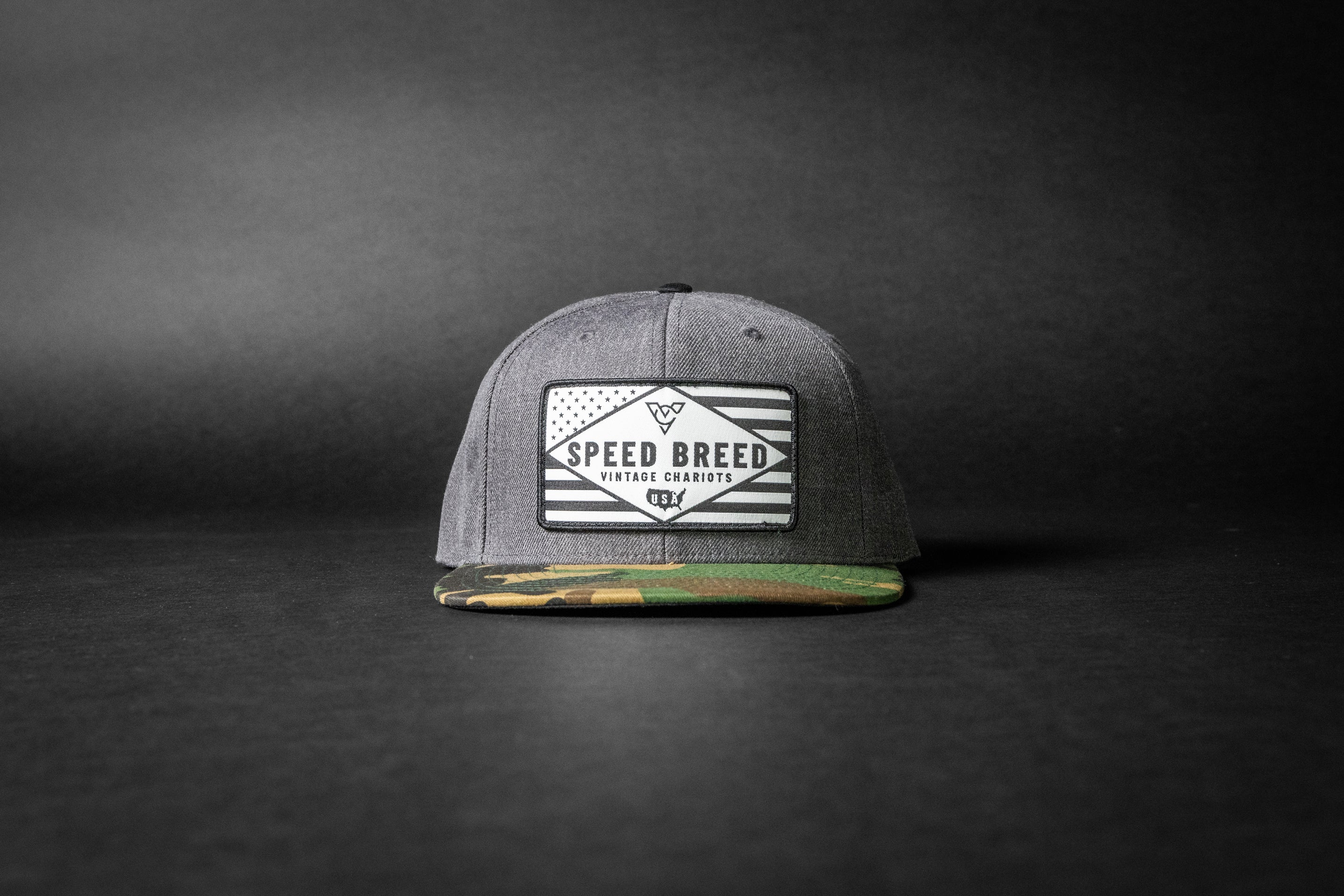 SPEED BREED FLAG (Heather Charcoal/Green Camo)