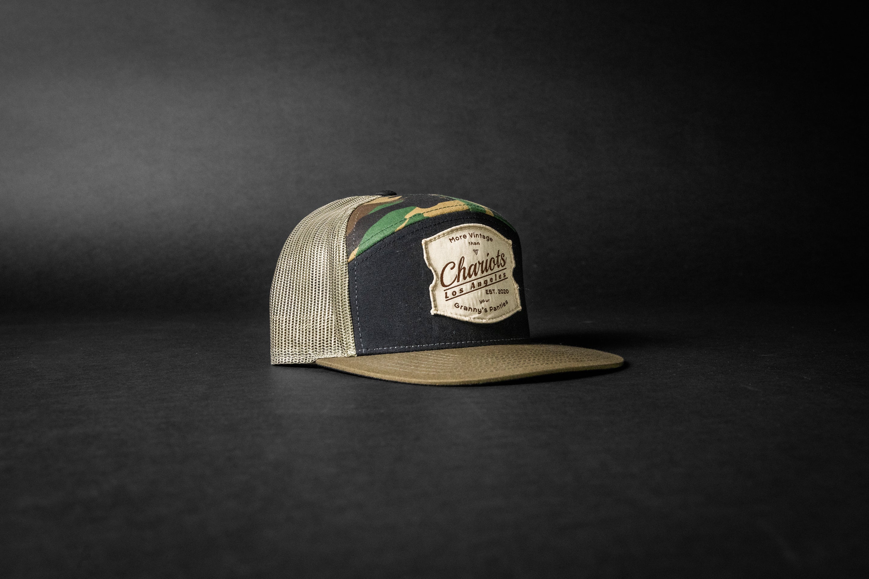 GRANNY'S PANTIES (Black/Green Camo/Loden Green 7-Panel)
