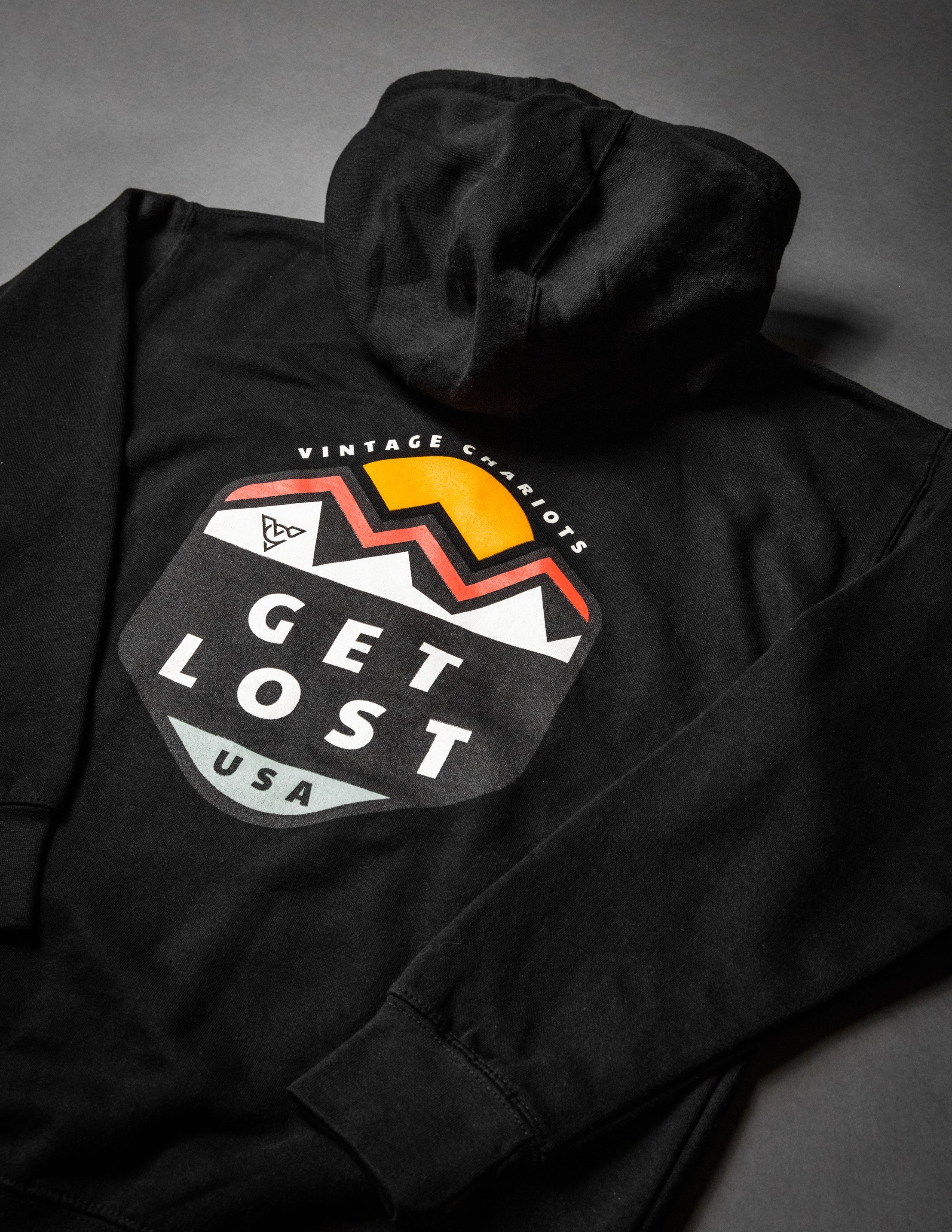 GET LOST UNISEX PREMIUM PULLOVER HOODIE (Black)